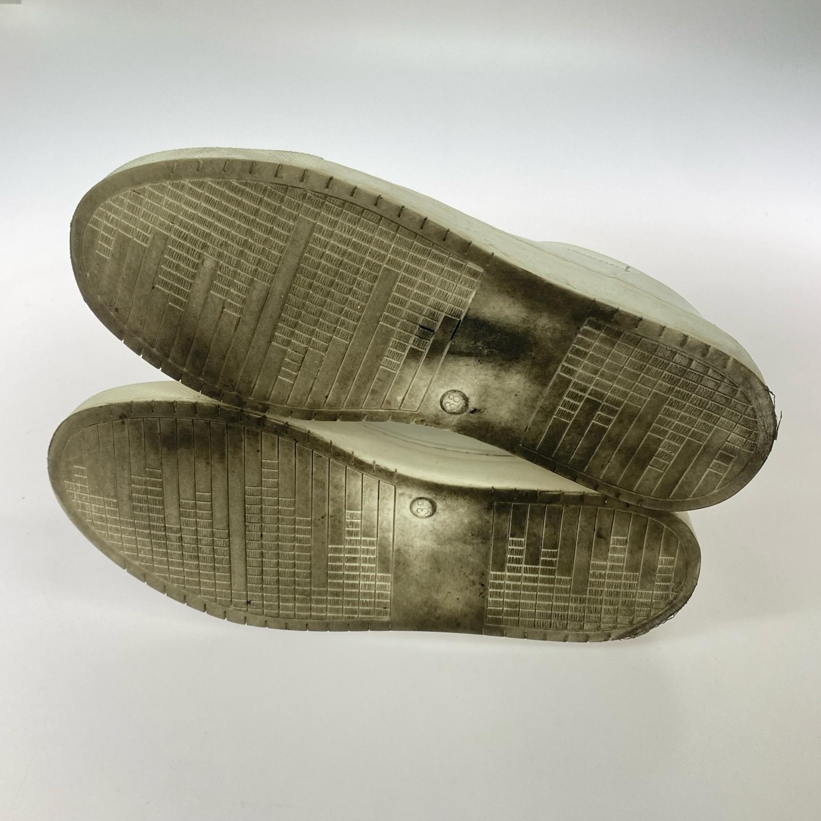 スニーカー shoo in shoe オールレザー 白 (38) 38 ホワイト