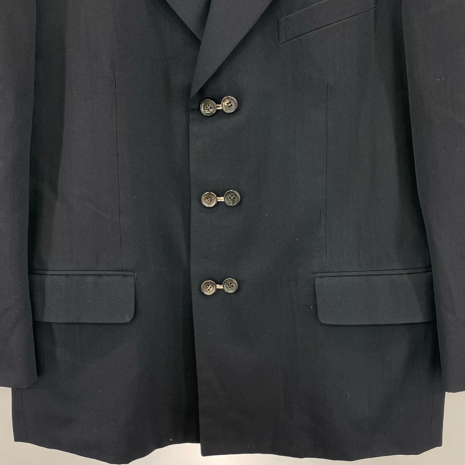 ジャケット COMME des GARCONS HOMME PLUS 80s デザインダブルブレストジャケット M ネイビー M ネイビー