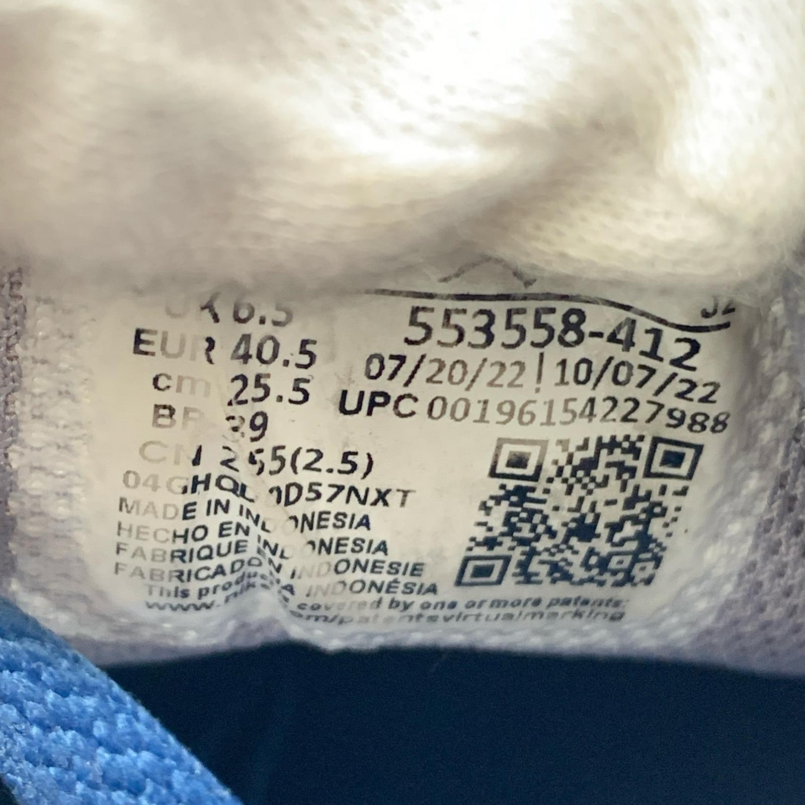 スニーカー AJ1 TRUE BLUE 25.5cm 25.5cm (US7 1/2 UK7 EU41)