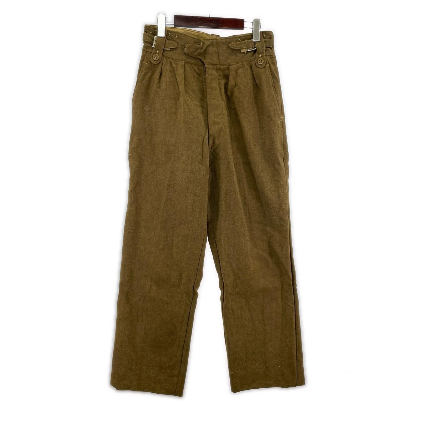 パンツ 50s イギリス軍 1949パターン バトルドレストラウザーズ ブラウン ブラウン