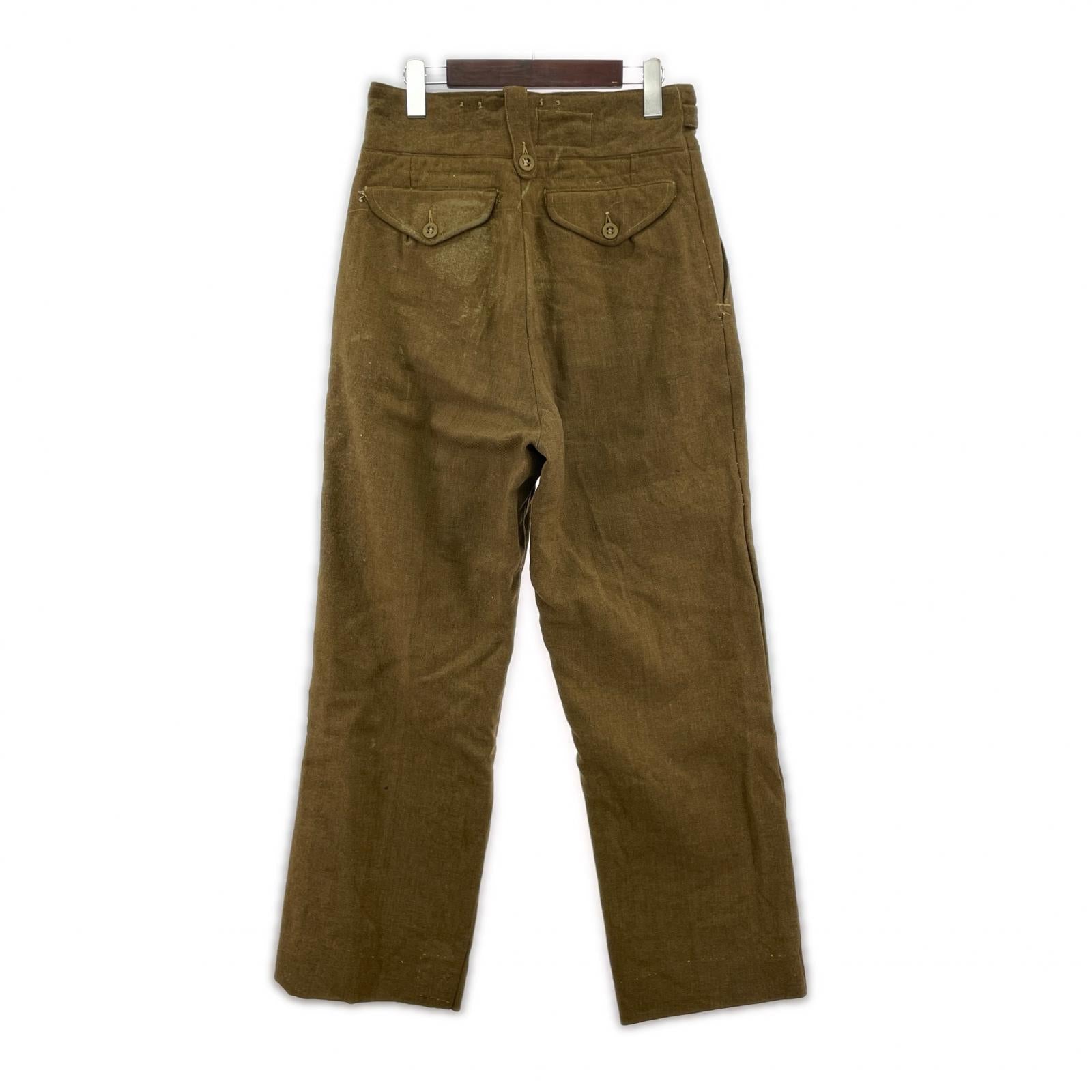 パンツ 50s イギリス軍 1949パターン バトルドレストラウザーズ ブラウン ブラウン