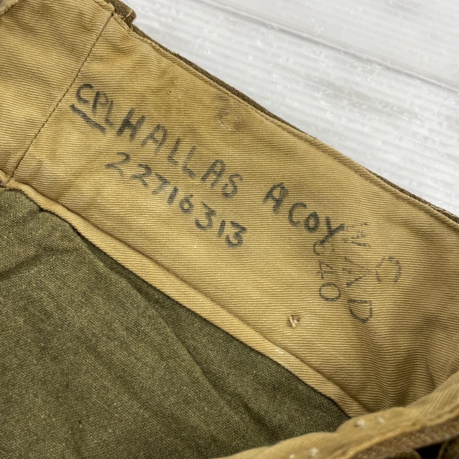 パンツ 50s イギリス軍 1949パターン バトルドレストラウザーズ ブラウン ブラウン