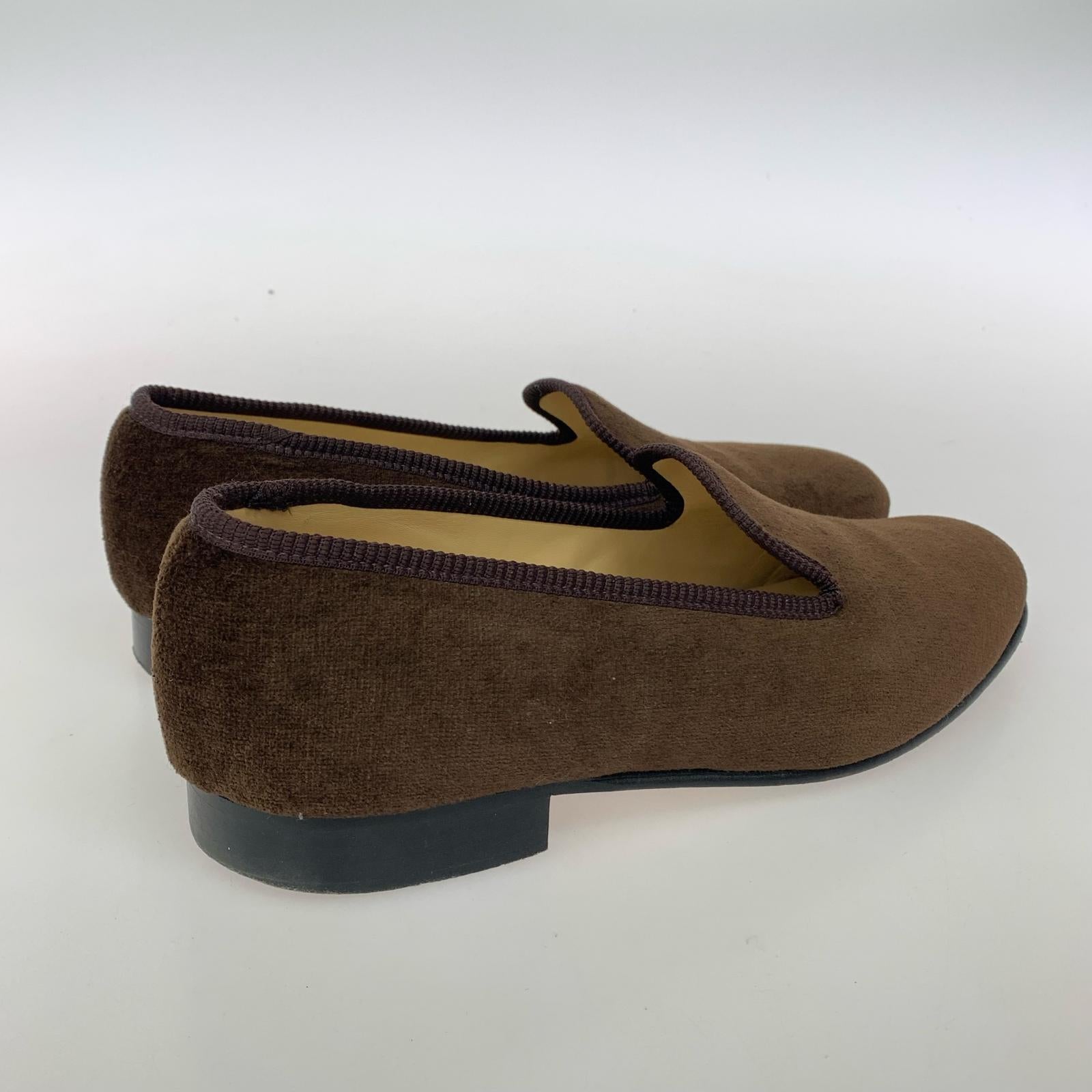 シューズ Tricker's Churchill Brown Velvet ローファー ブラウン
