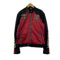 ライダースジャケット ナイロンライダース 赤 (XL) レッド