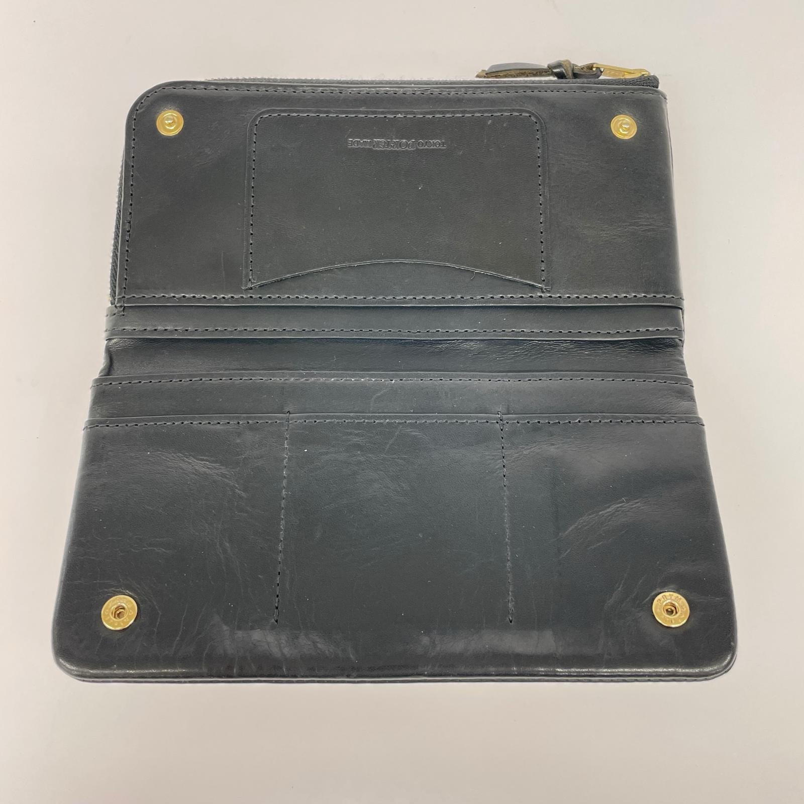 長財布 tokyo porter made レザー ブラック