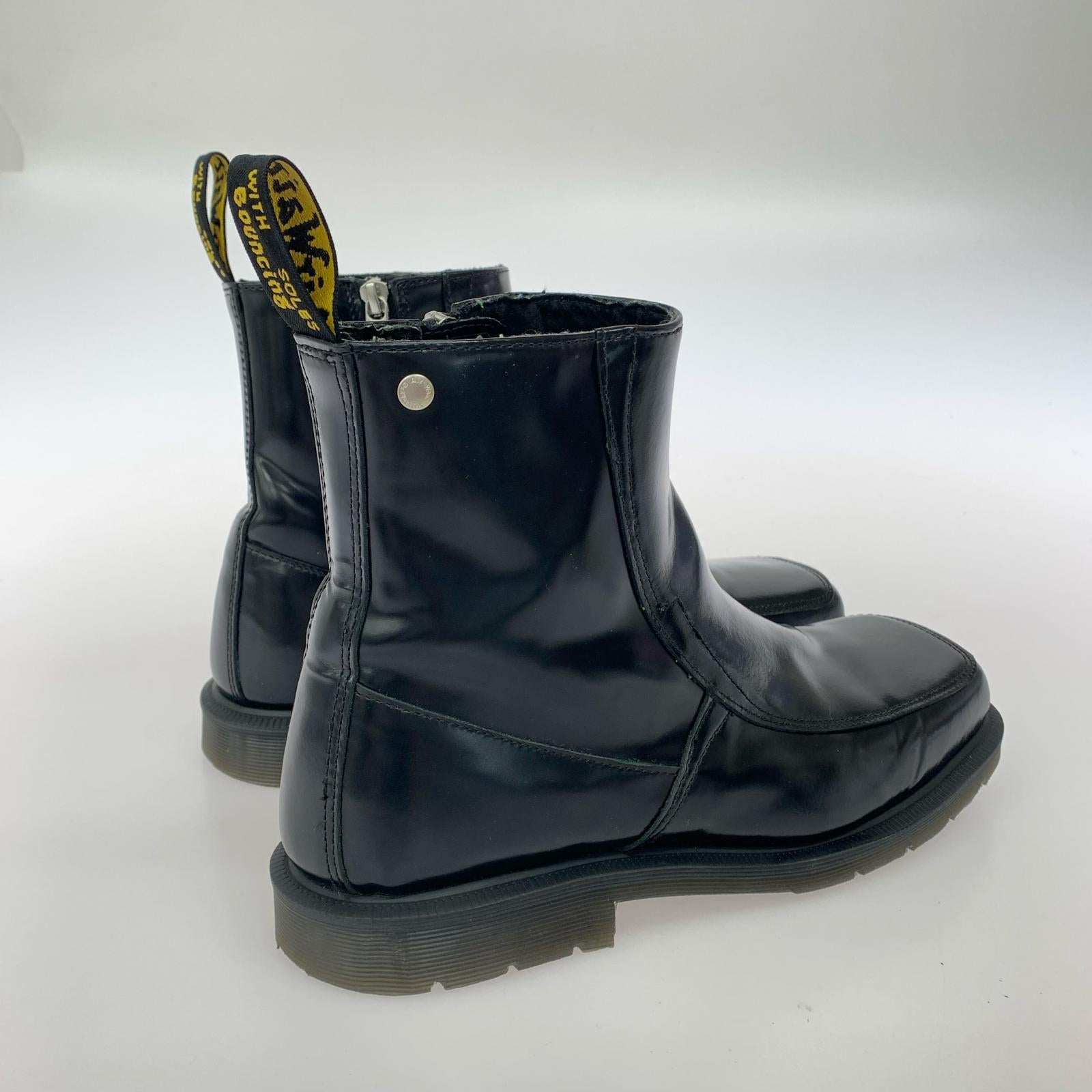 ブーツ DURROW ZIP スクエアトゥ UK9 ブラック