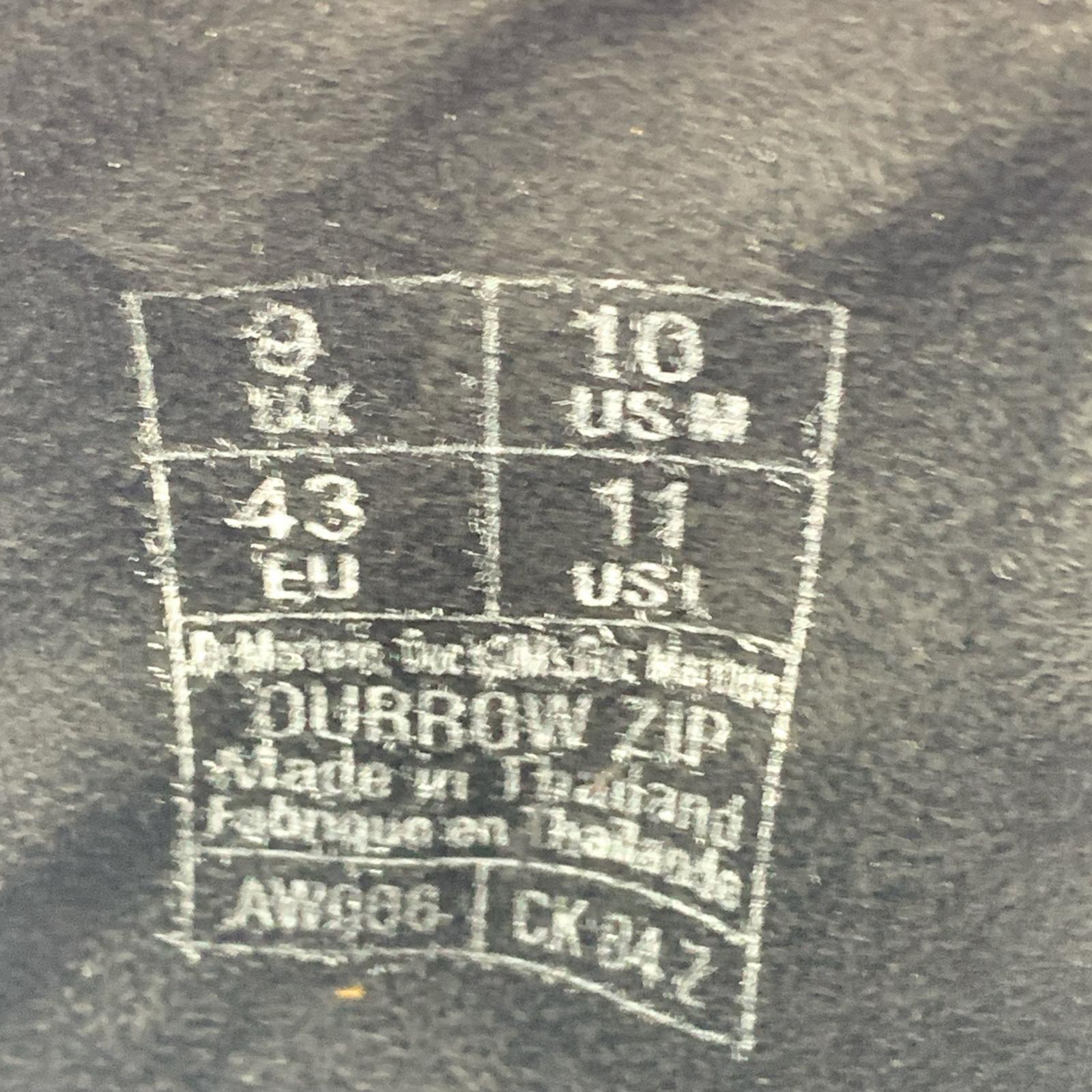ブーツ DURROW ZIP スクエアトゥ UK9 ブラック