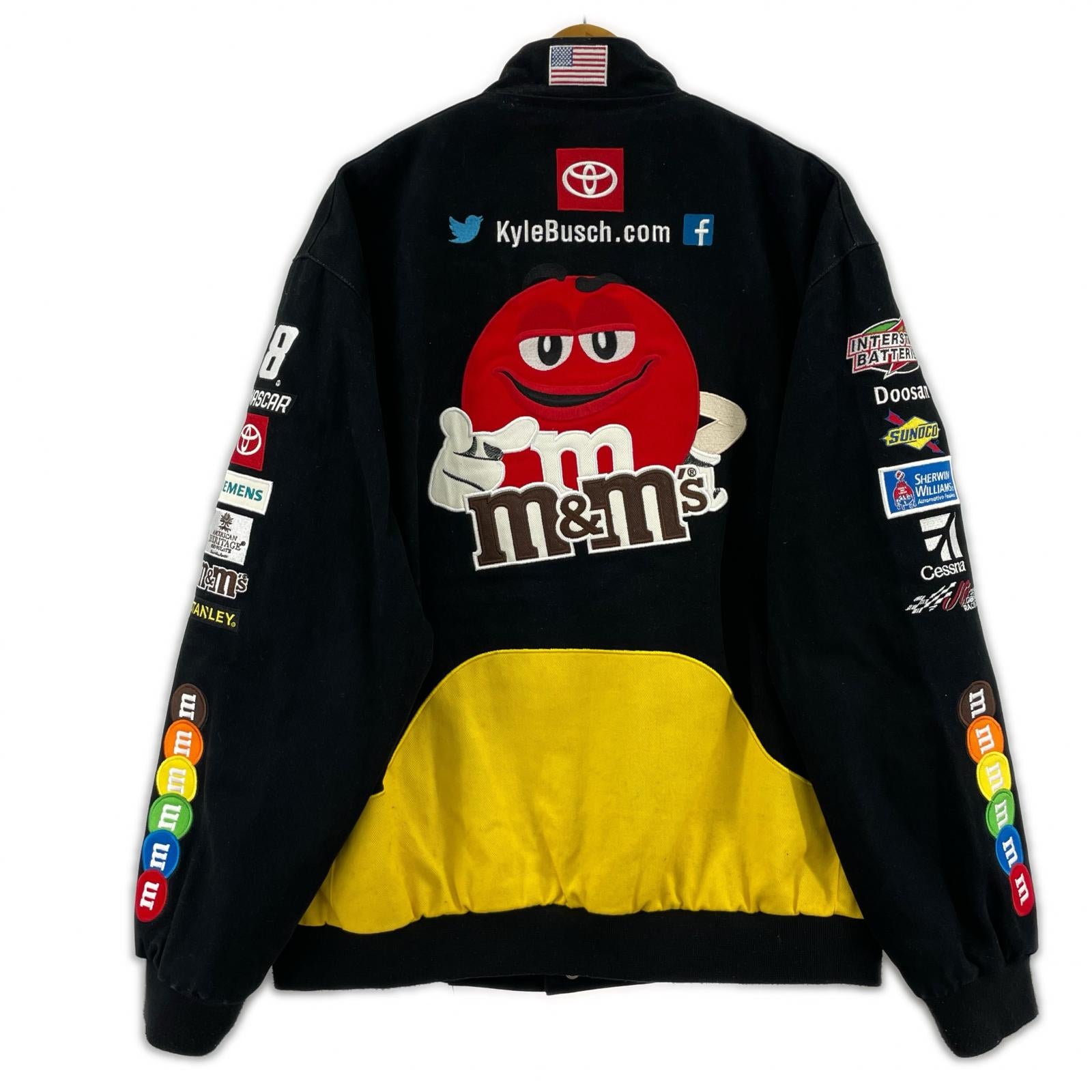 ジャケット Nascar M&M's ピットジャケット 黒 (L) L ブラック