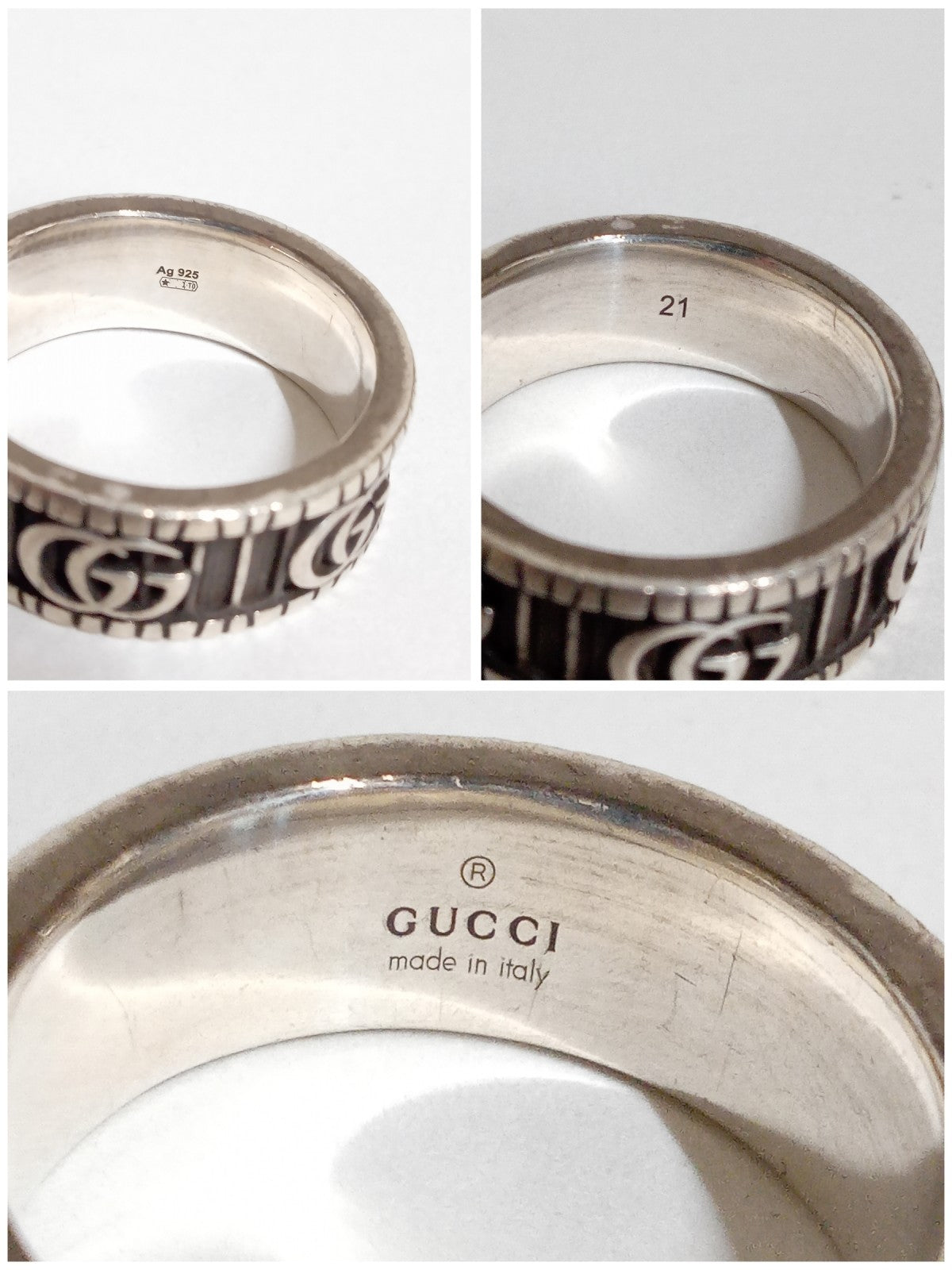 GUCCI/ダブルG/リング/#21/SV925