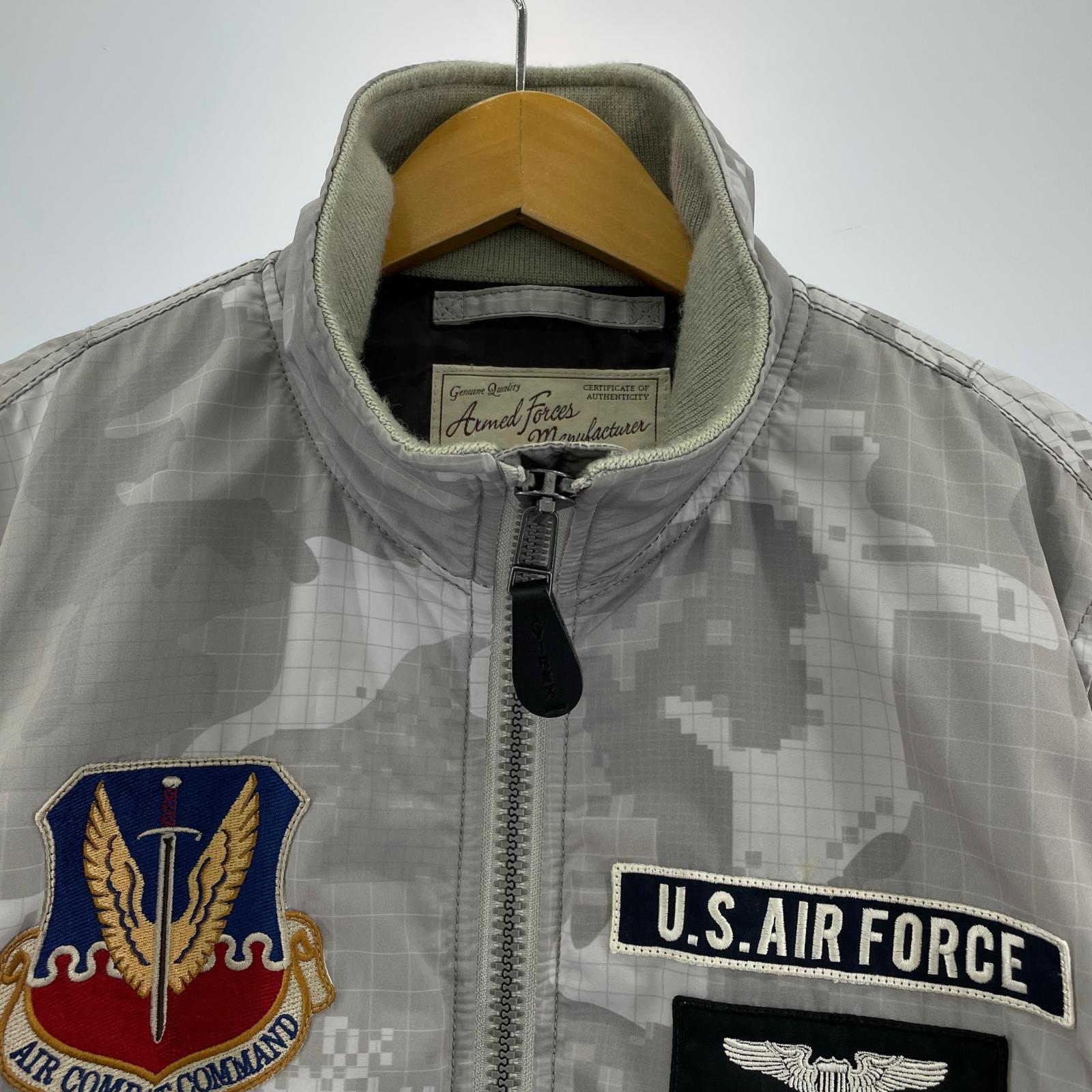 ダウンジャケット USAF MA-1 グレー M 70TH M グレー