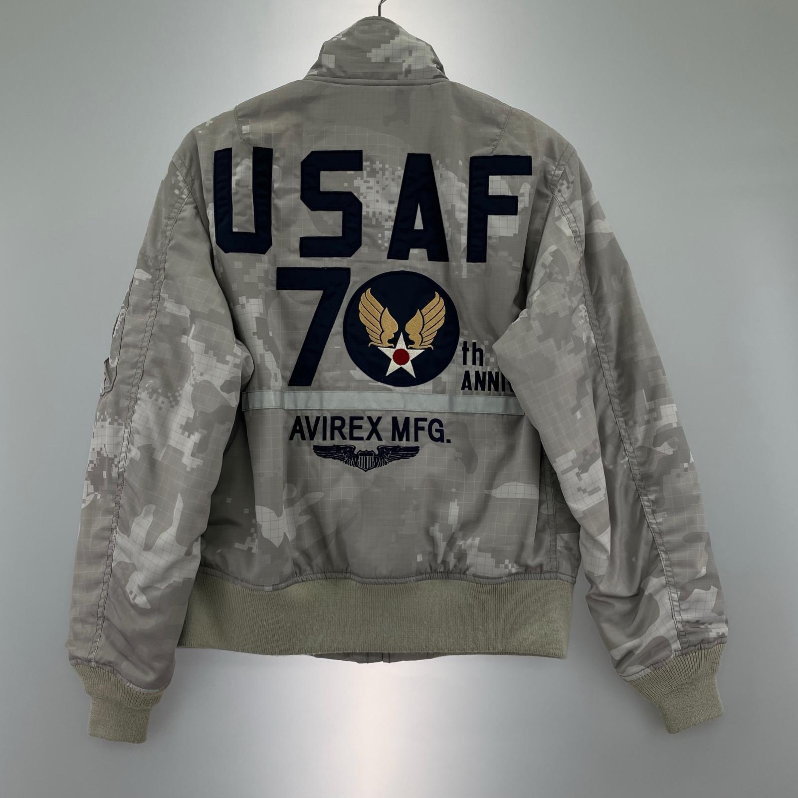 ダウンジャケット USAF MA-1 グレー M 70TH M グレー