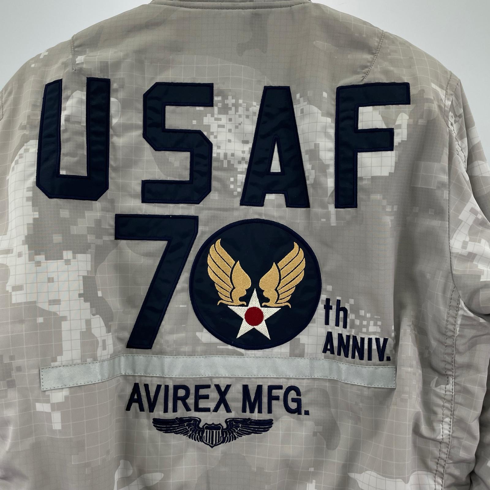 ダウンジャケット USAF MA-1 グレー M 70TH M グレー