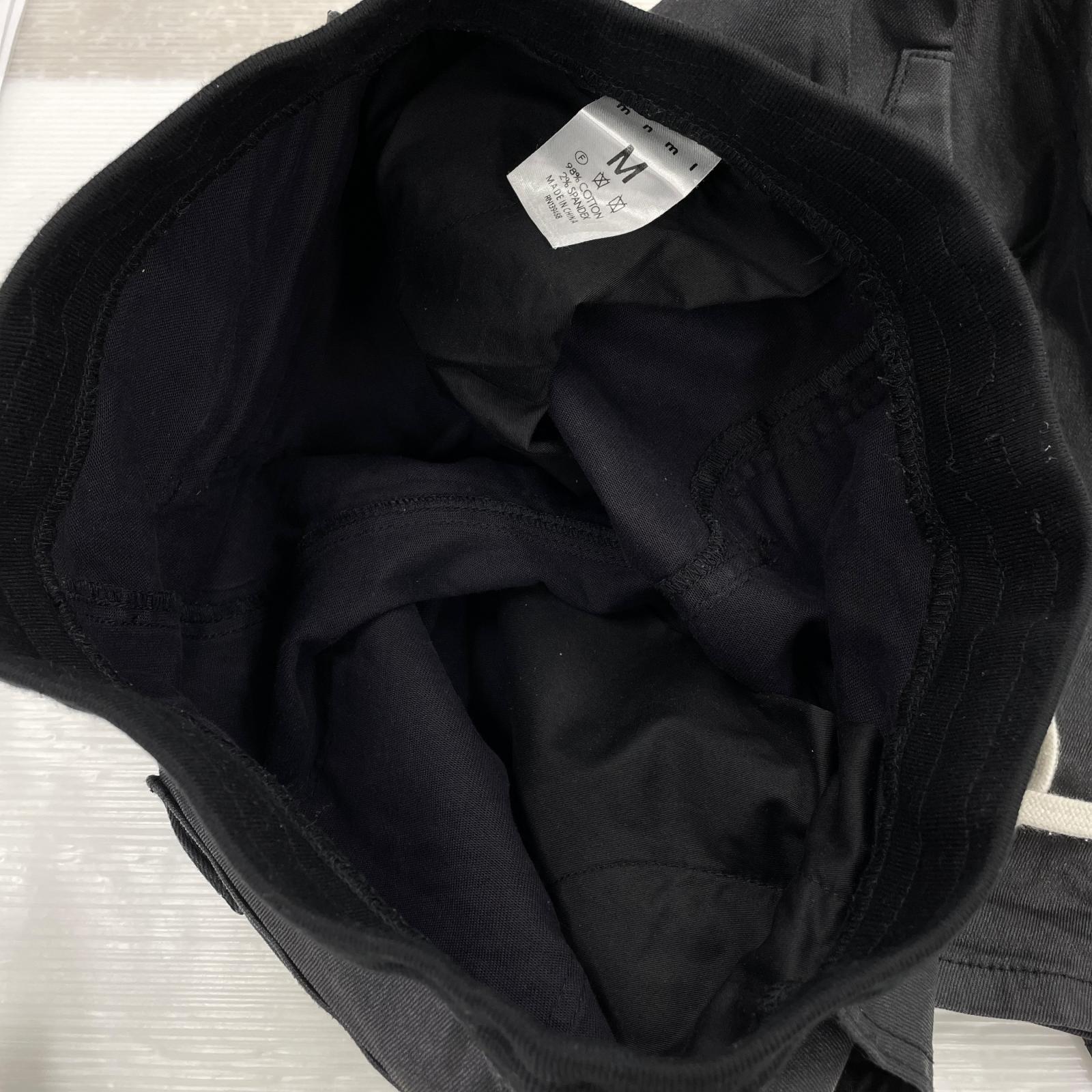 パンツ CARGO DRAWCORD PANTS WAXED 黒 M M ブラック