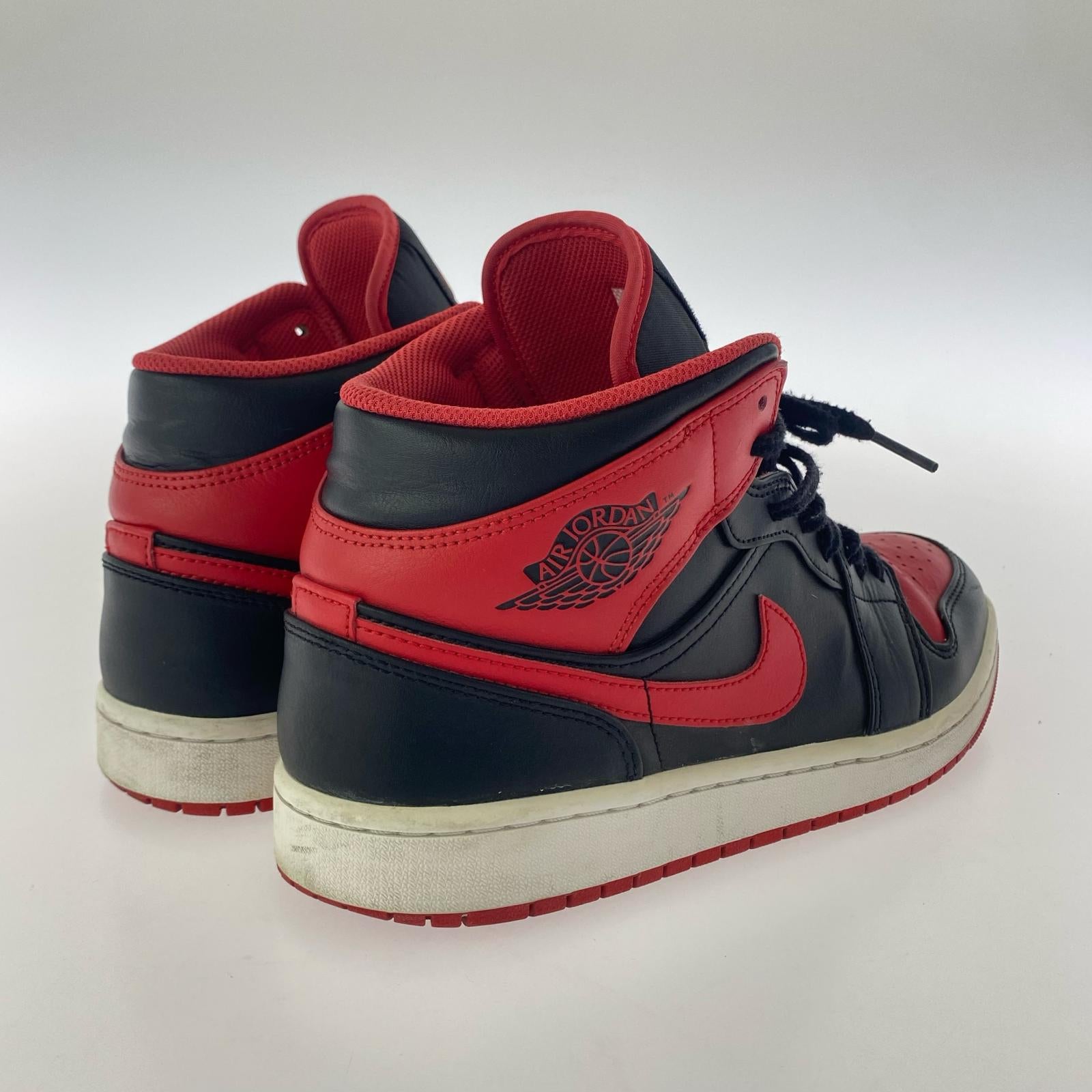 スニーカー NIKE Air jordasn 1 Mid Bred ToeDQ8426-060(27) 27cm (US9 UK8 1/2 EU44)