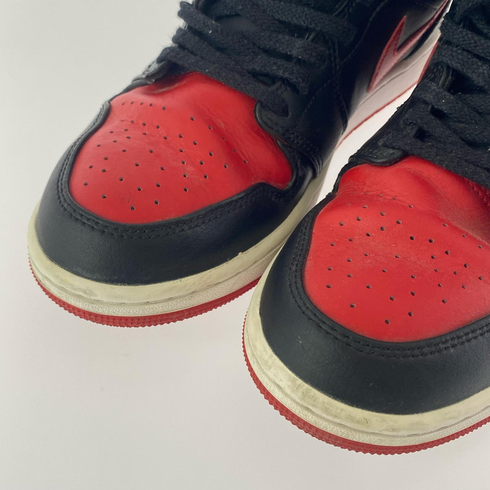スニーカー NIKE Air jordasn 1 Mid Bred ToeDQ8426-060(27) 27cm (US9 UK8 1/2 EU44)