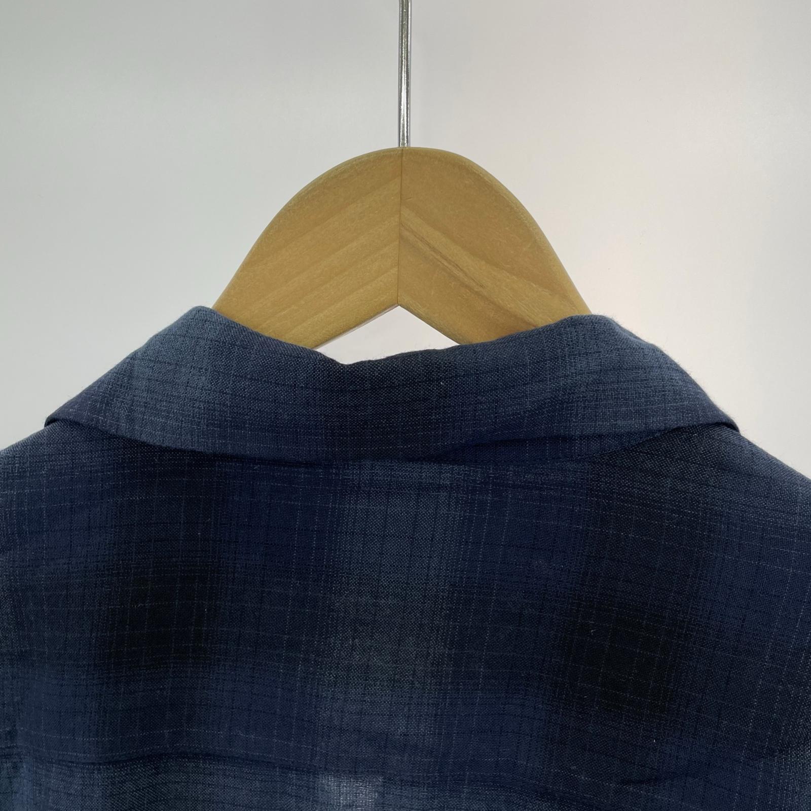 長袖シャツ OMBRE CHECK OPEN COLLAR SHIRT L/S -L L