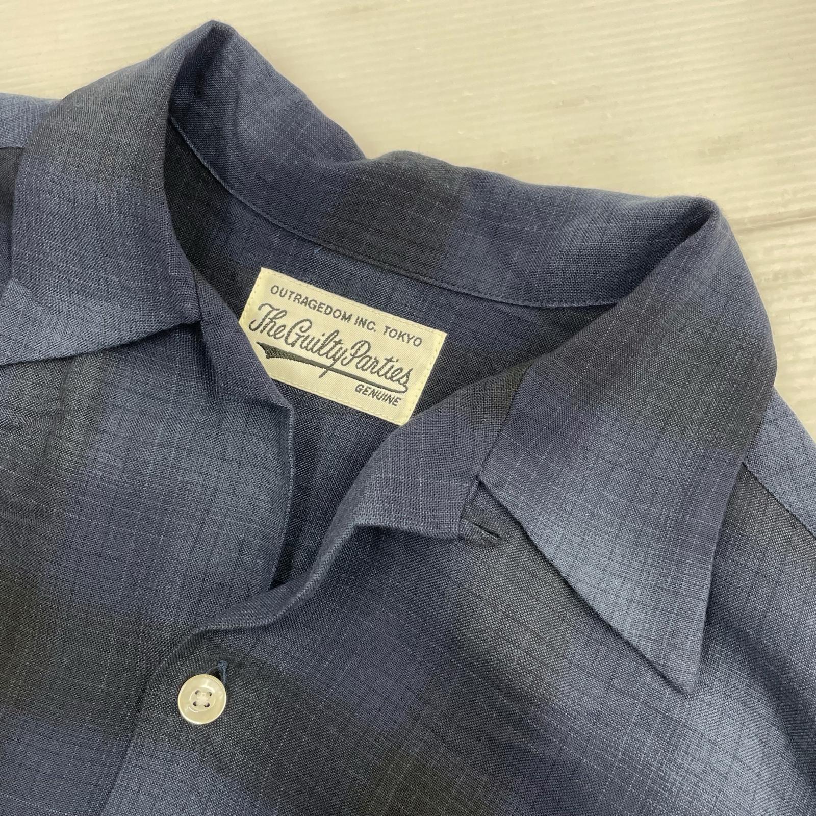 長袖シャツ OMBRE CHECK OPEN COLLAR SHIRT L/S -L L