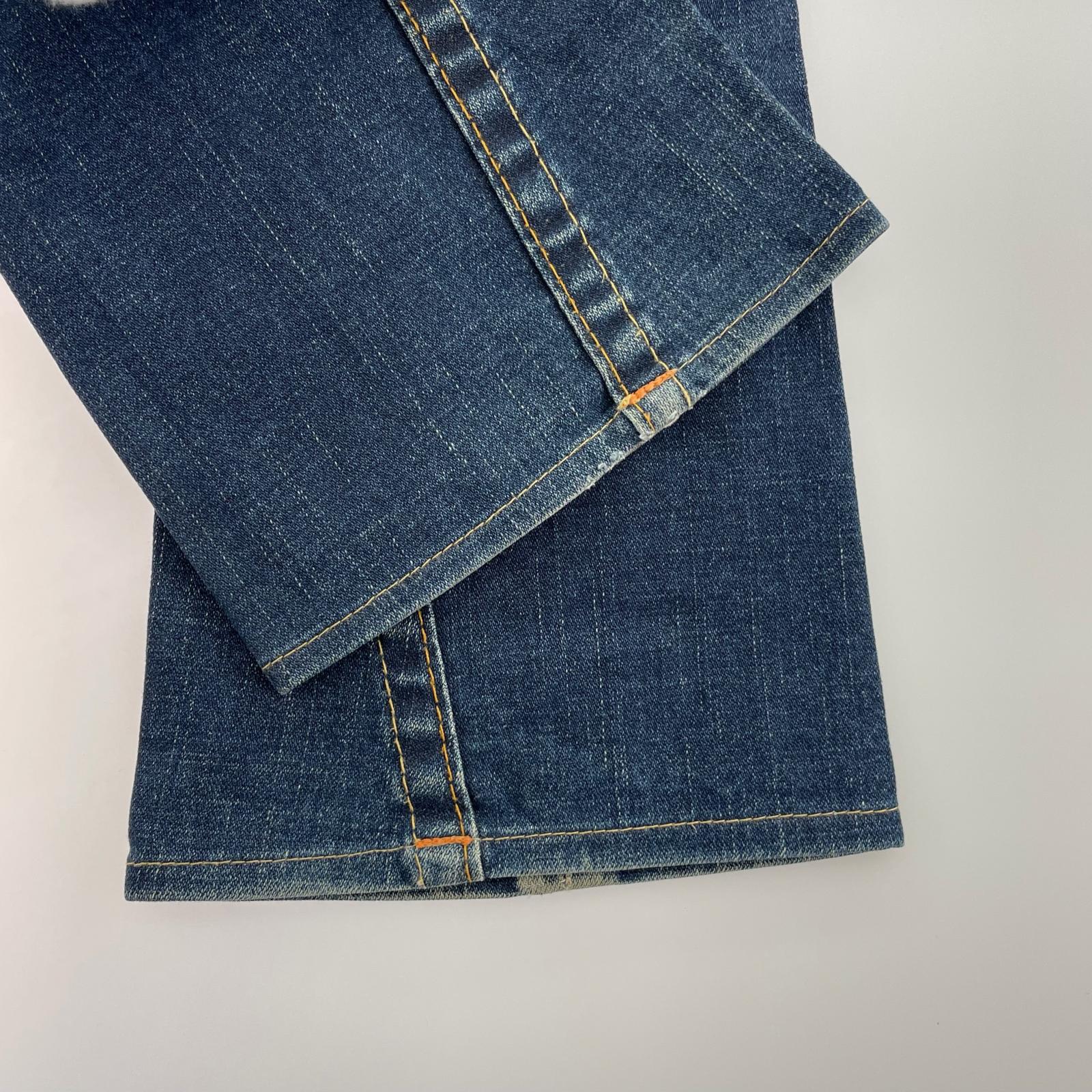 デニムパンツ フレア ブルー
