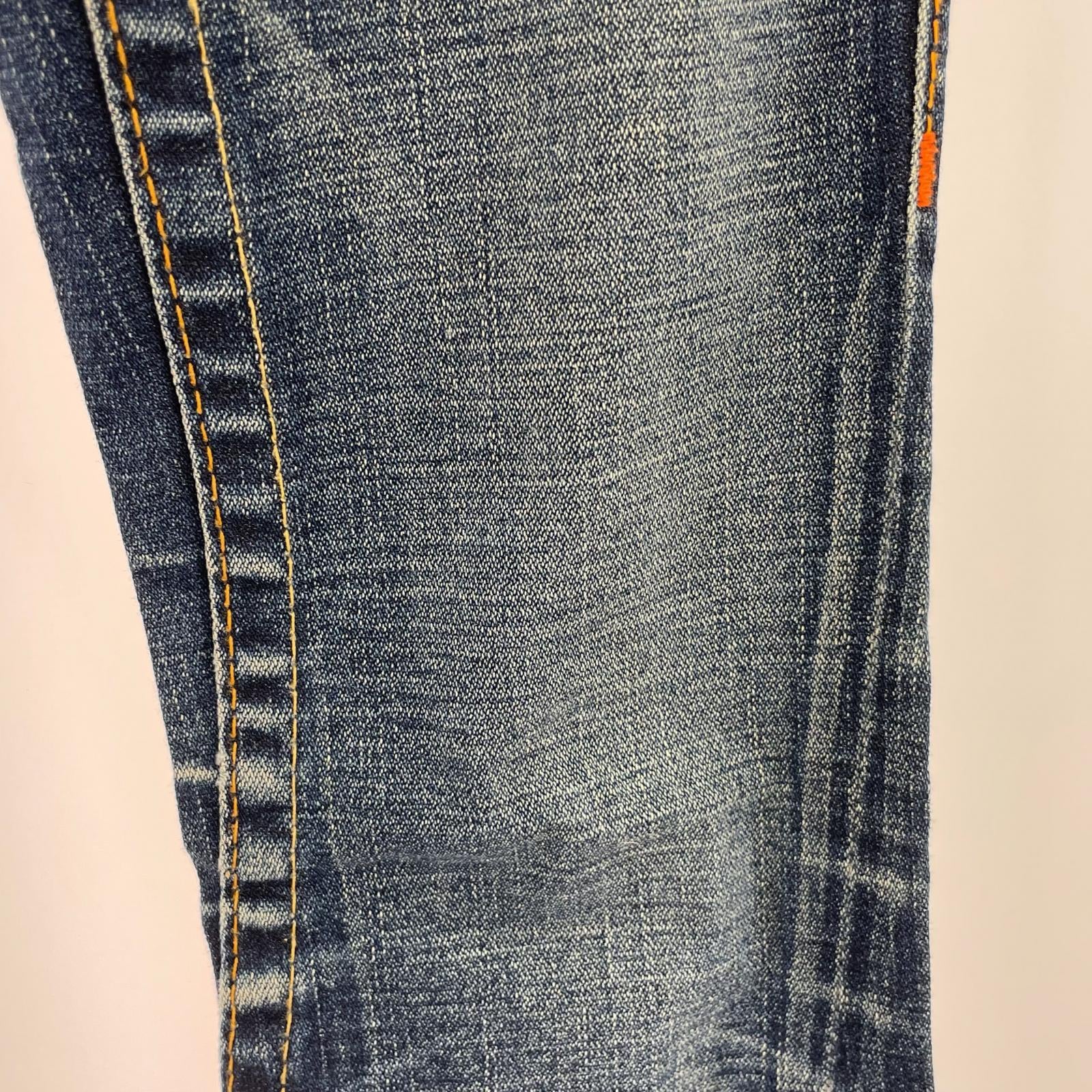 デニムパンツ フレア ブルー