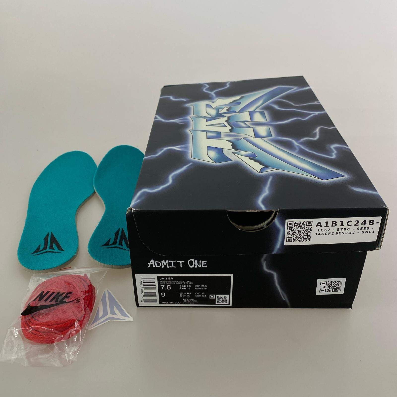 スニーカー JA 3 EP 緑 25.5cm HF2794 300 25.5cm (US7 1/2 UK7 EU41) グリーン