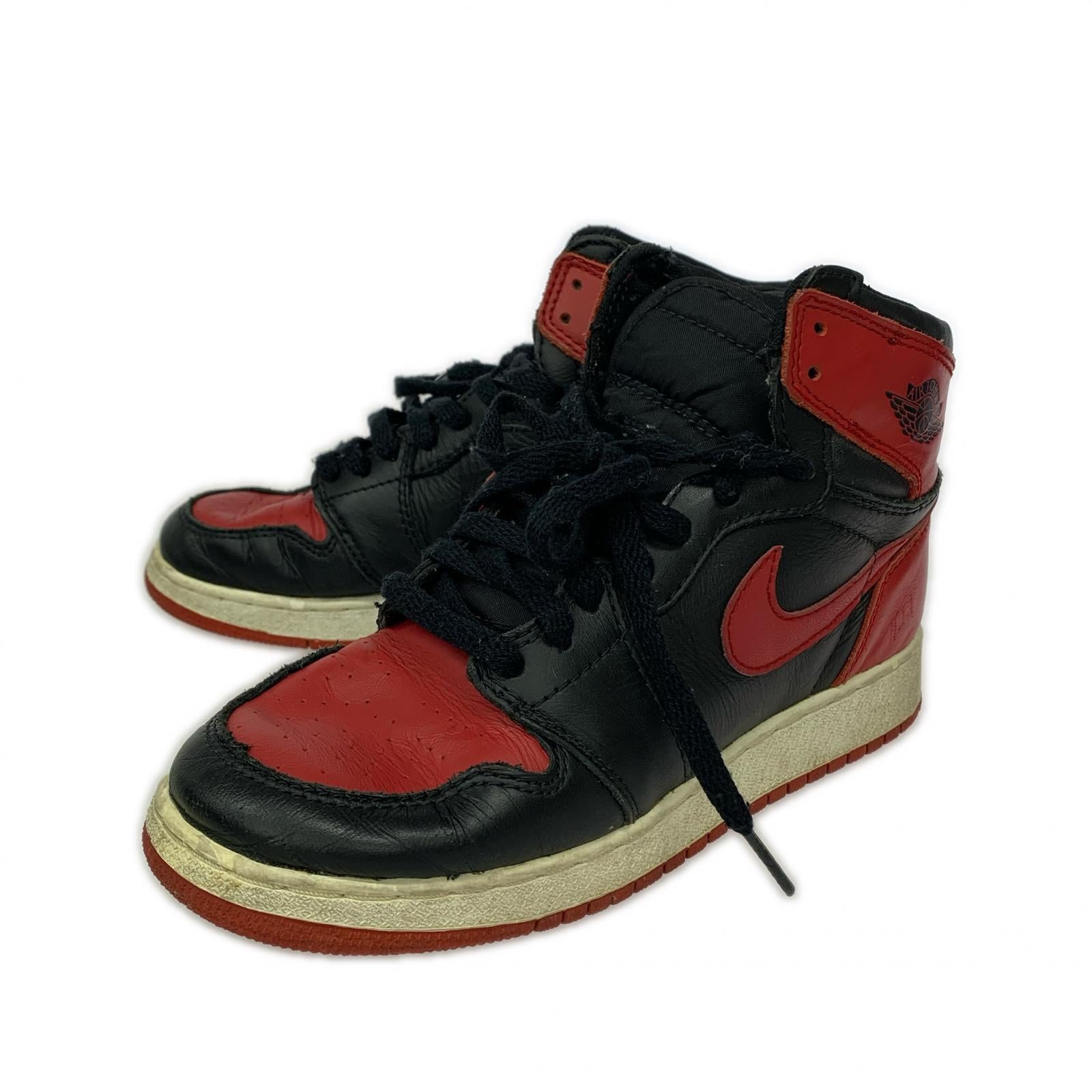 スニーカー 観賞用 94年製 AIR JORDAN 1 HIGH BG BRED 153126-061 US5Y 約23cm 23.5cm (US5 1/2 UK5 EU37)