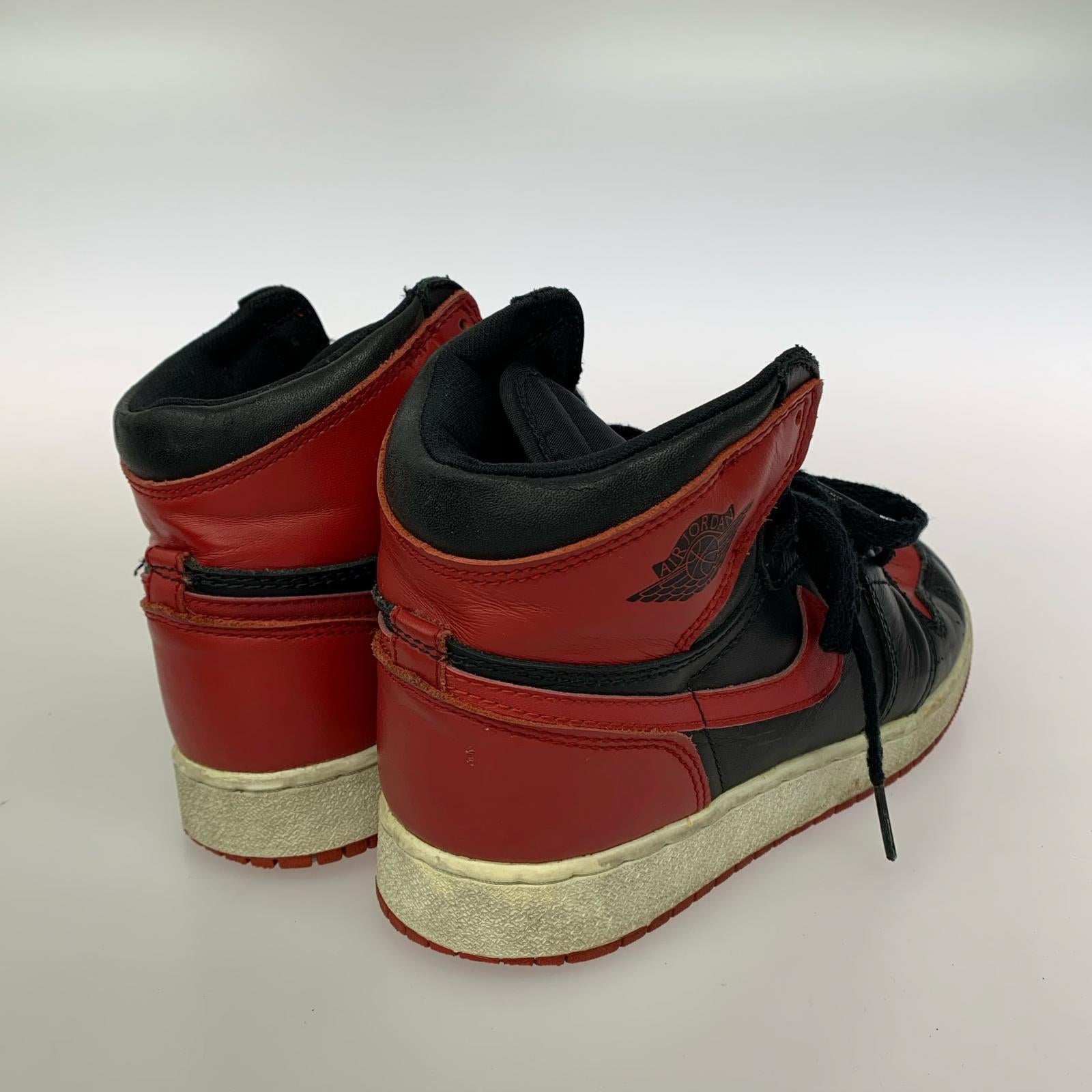スニーカー 観賞用 94年製 AIR JORDAN 1 HIGH BG BRED 153126-061 US5Y 約23cm 23.5cm (US5 1/2 UK5 EU37)