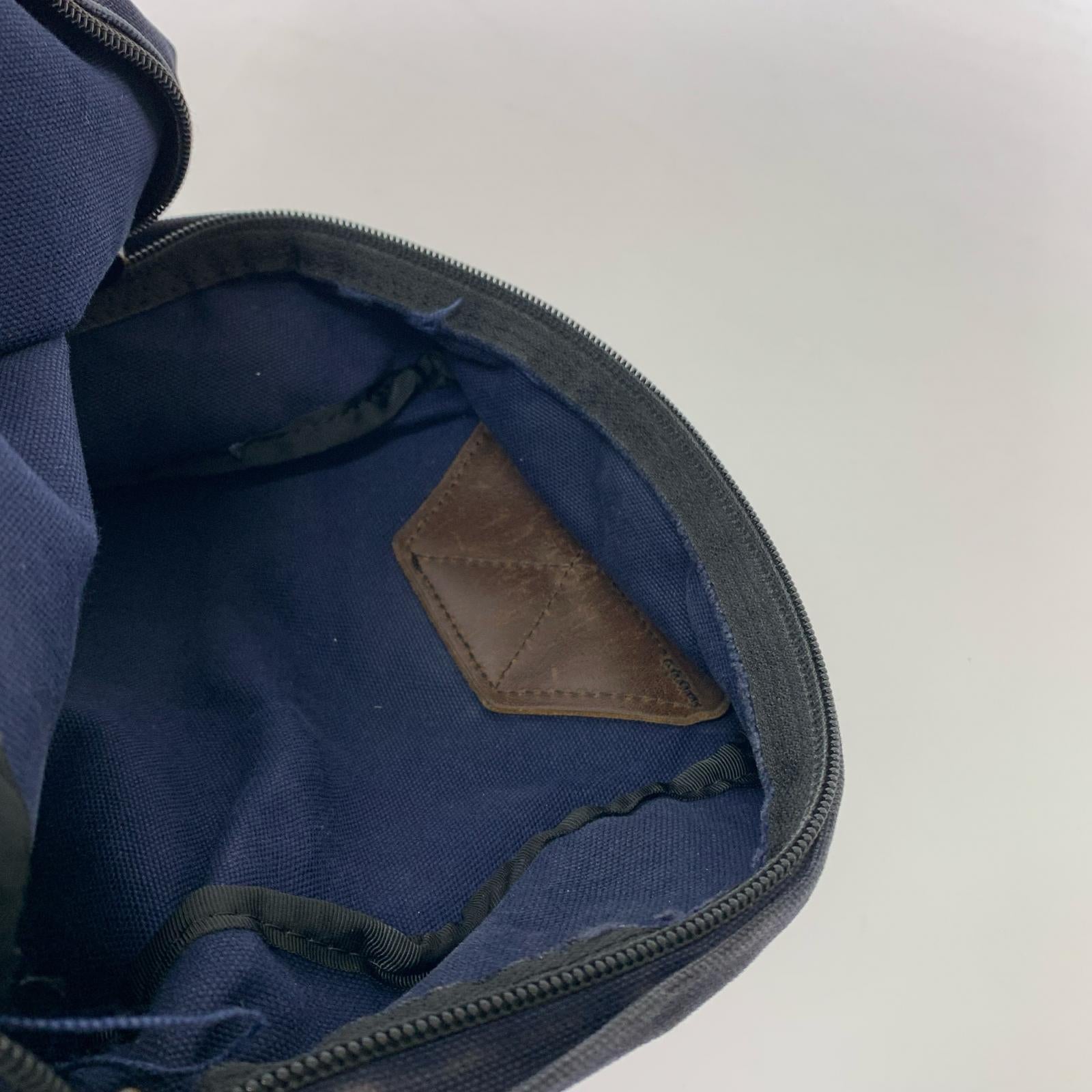 リュック・デイパック ALTADENA WORKS キャンバス×レザー バックパック ネイビー×ブラック