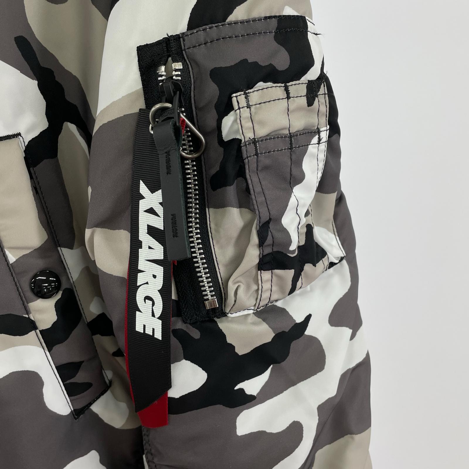 ダウンジャケット xXLARGEコラボ 迷彩柄 N-2B(L) L
