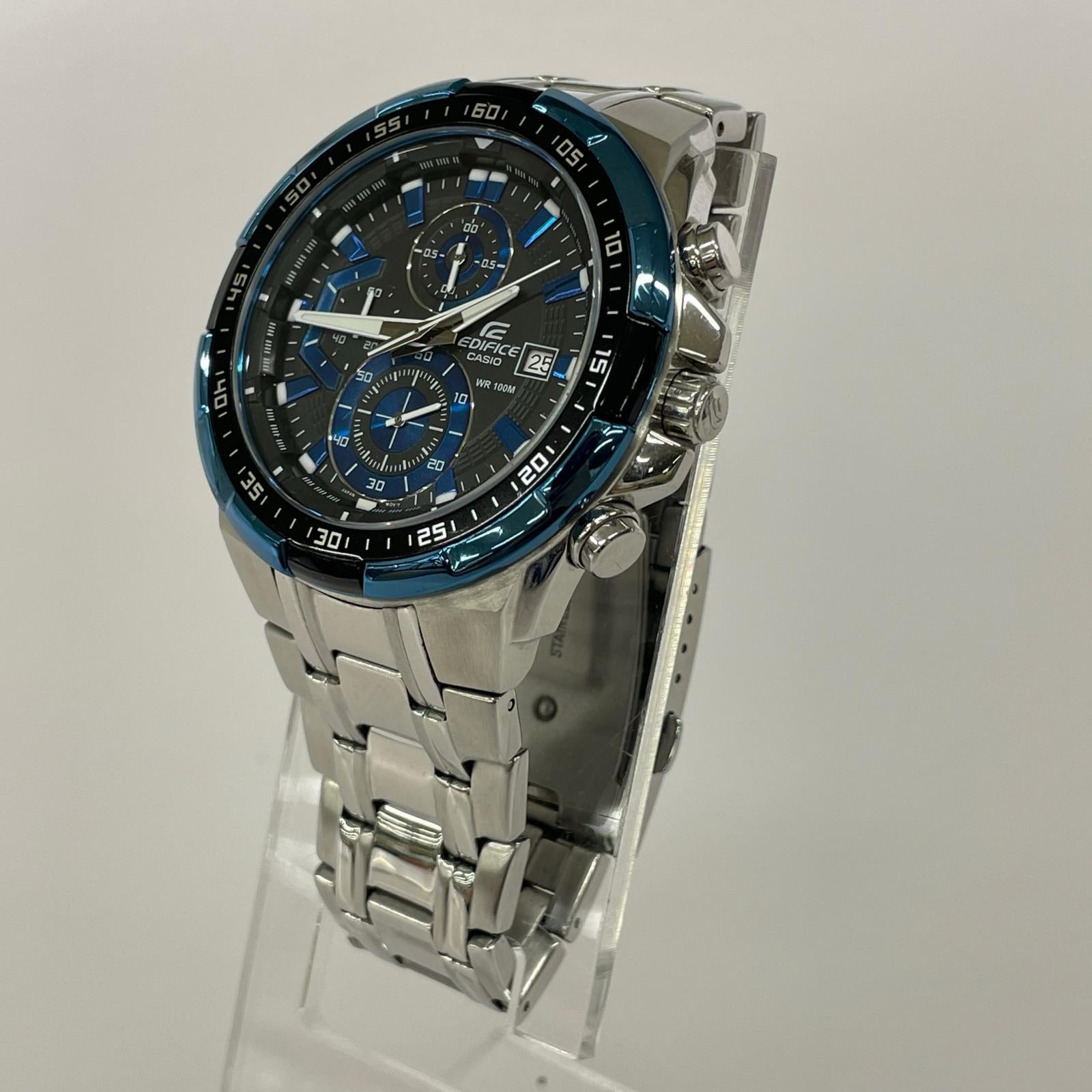 腕時計 エディフィス クロノグラフ シルバー