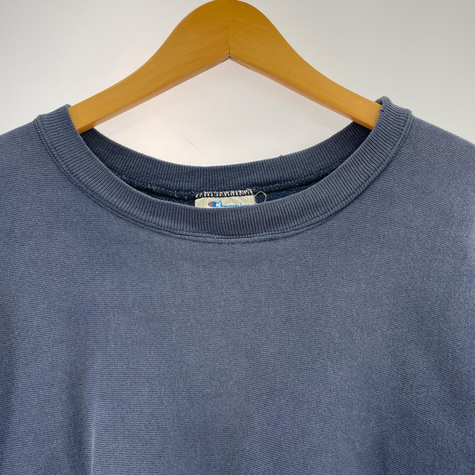 スウェット 80s REVERSE WEAVE スウェット 米国製 目あり ネイビー L L ネイビー