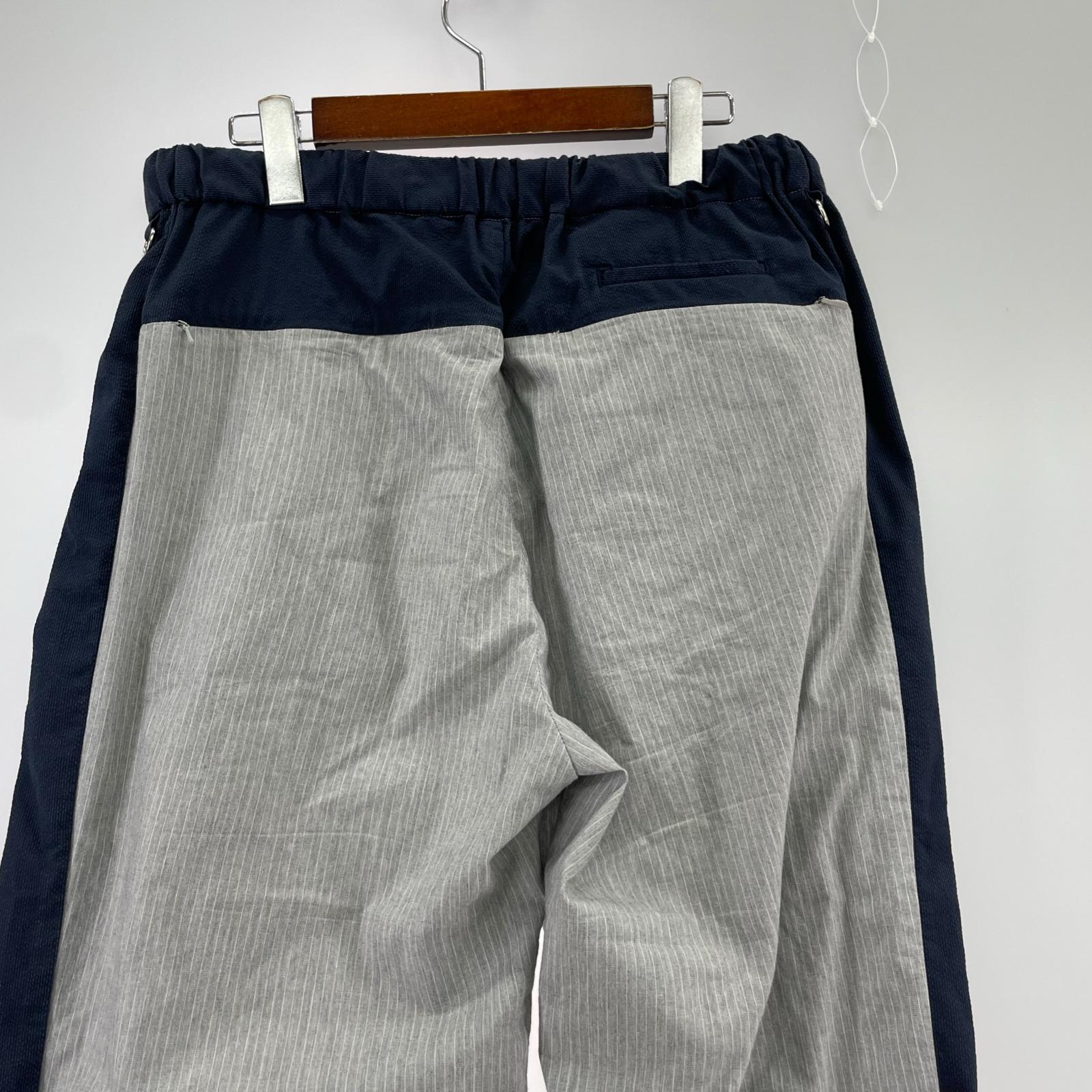 パンツ 18SS ストライプ イージーパンツ M グレー