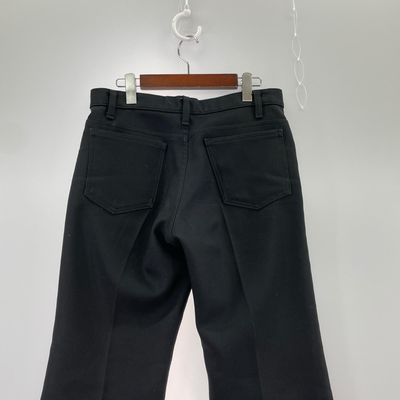 パンツ 90s USA製 ボタン裏698 31 ブラック