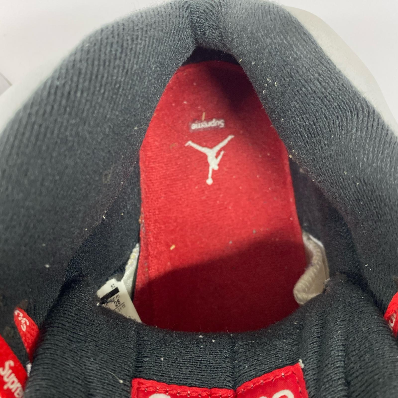 スニーカー ×supreme AIR JORDAN 5 RETRO 28cm (US10 UK9 1/2 EU46) ホワイト