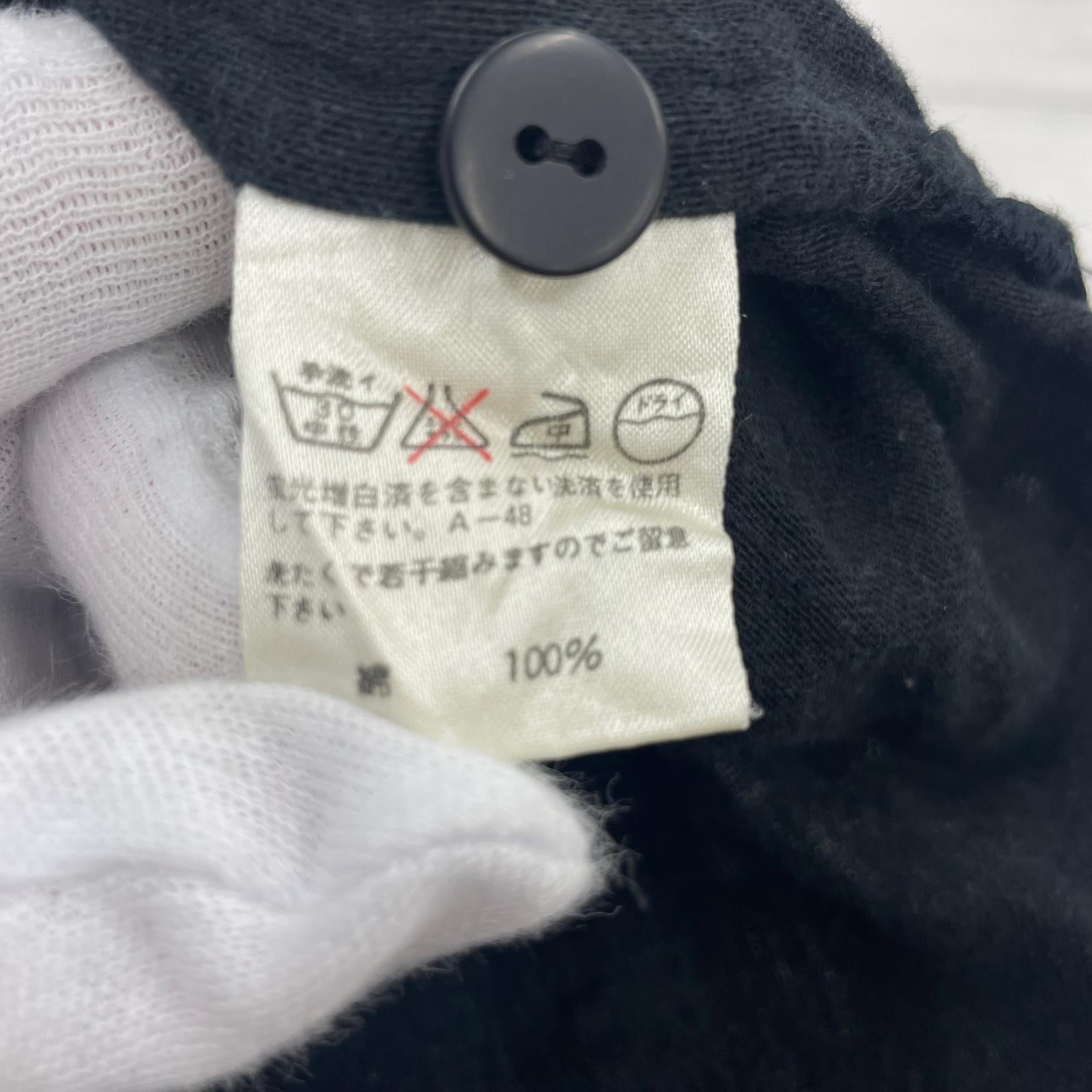 長袖シャツ ISSEY MIYAKE 80s 筆タグ プルオーバーシャツ セットアップ ブラック ブラック