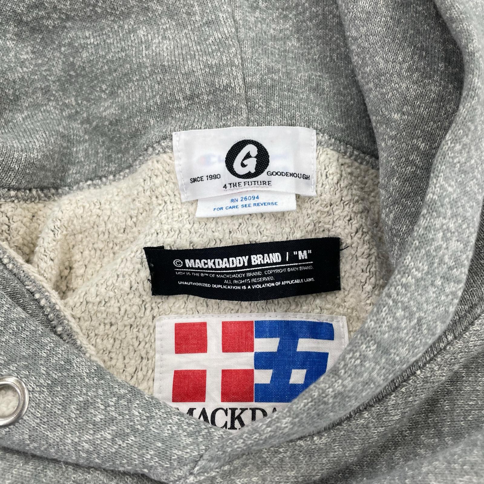 パーカー ×Champion×MACKDADDY RW レオパード GRY (M) M グレー