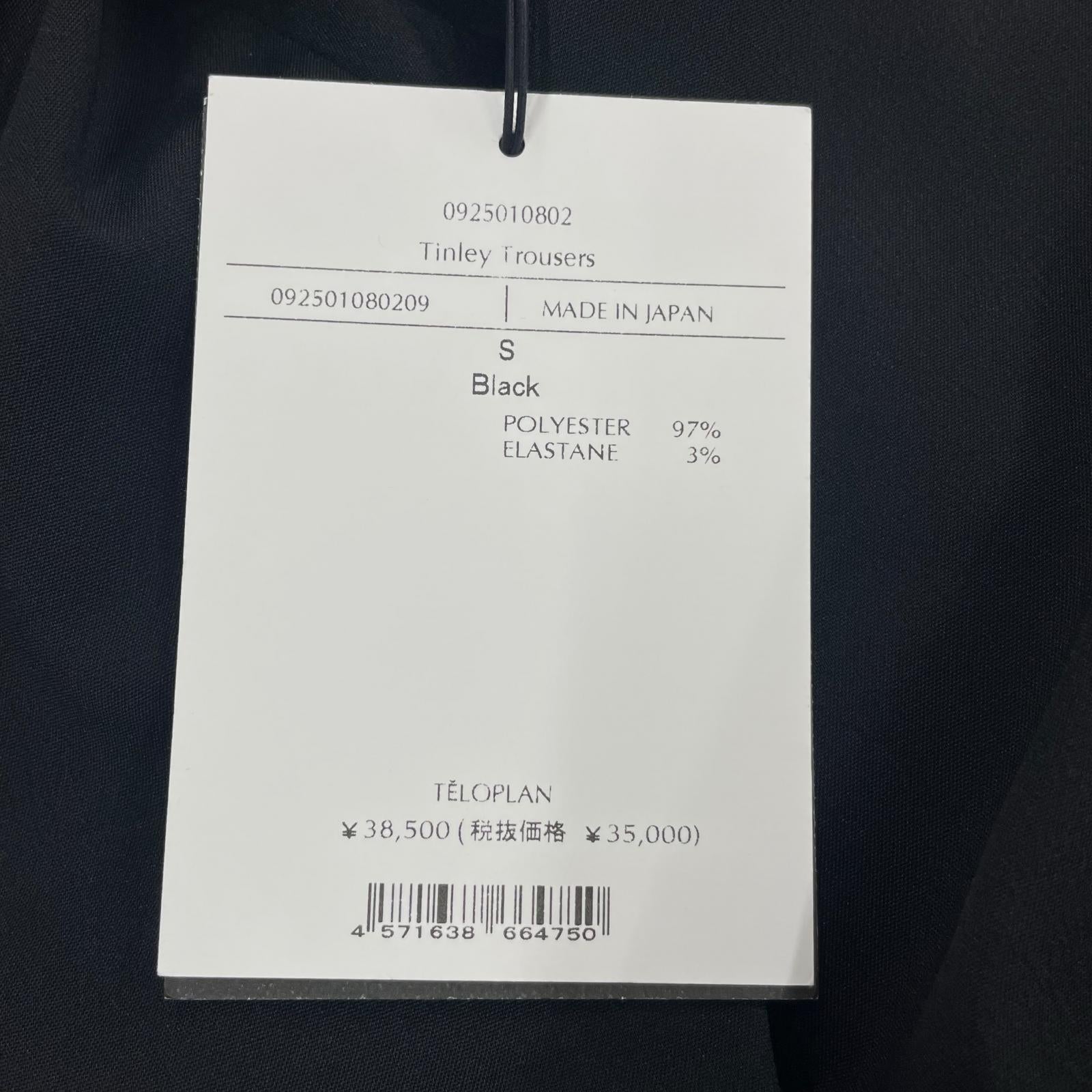 パンツ TELOPLAN Tinley Trousers デザインスラックス S 黒 S ブラック