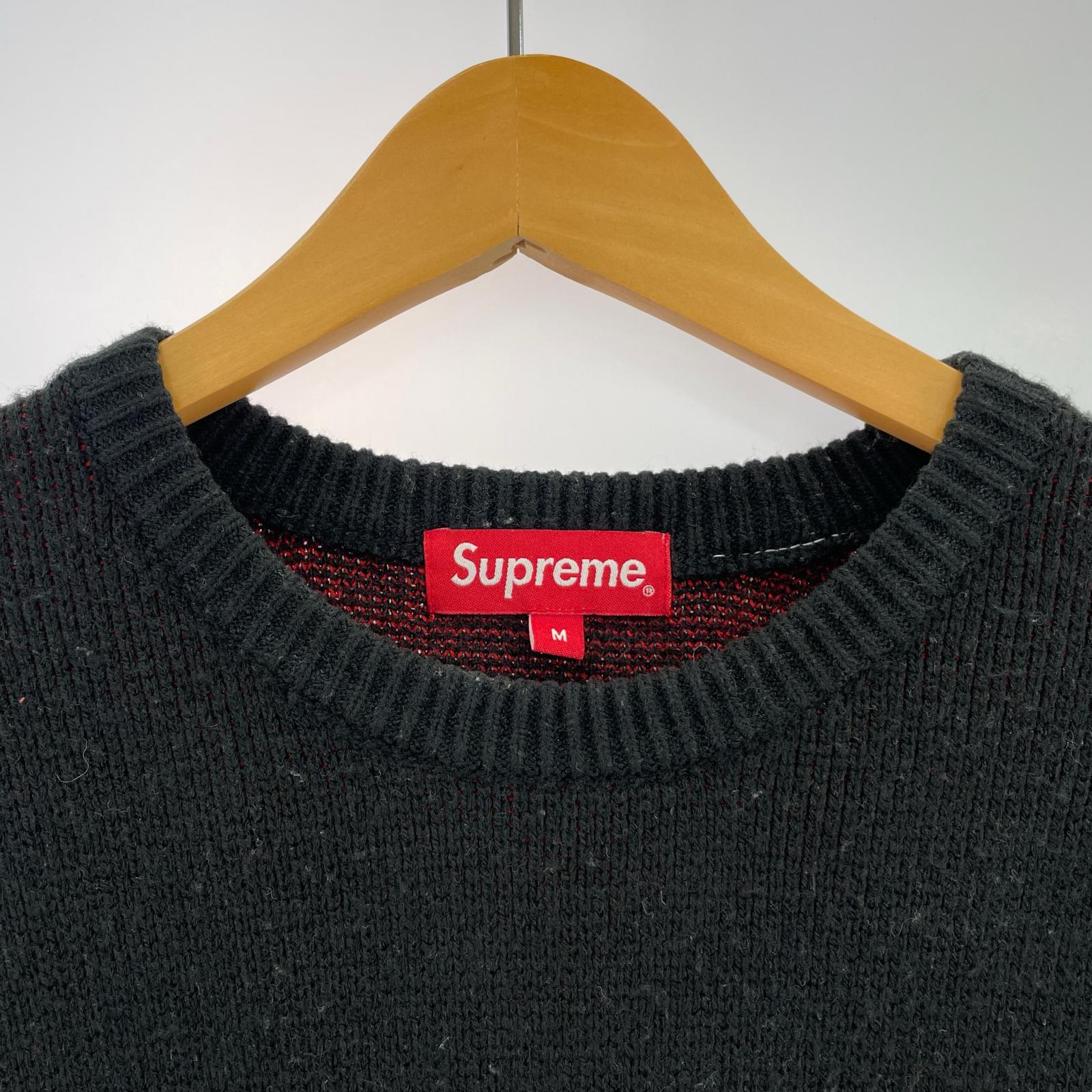 ニット thrasher sweater 黒 (M) M ブラック
