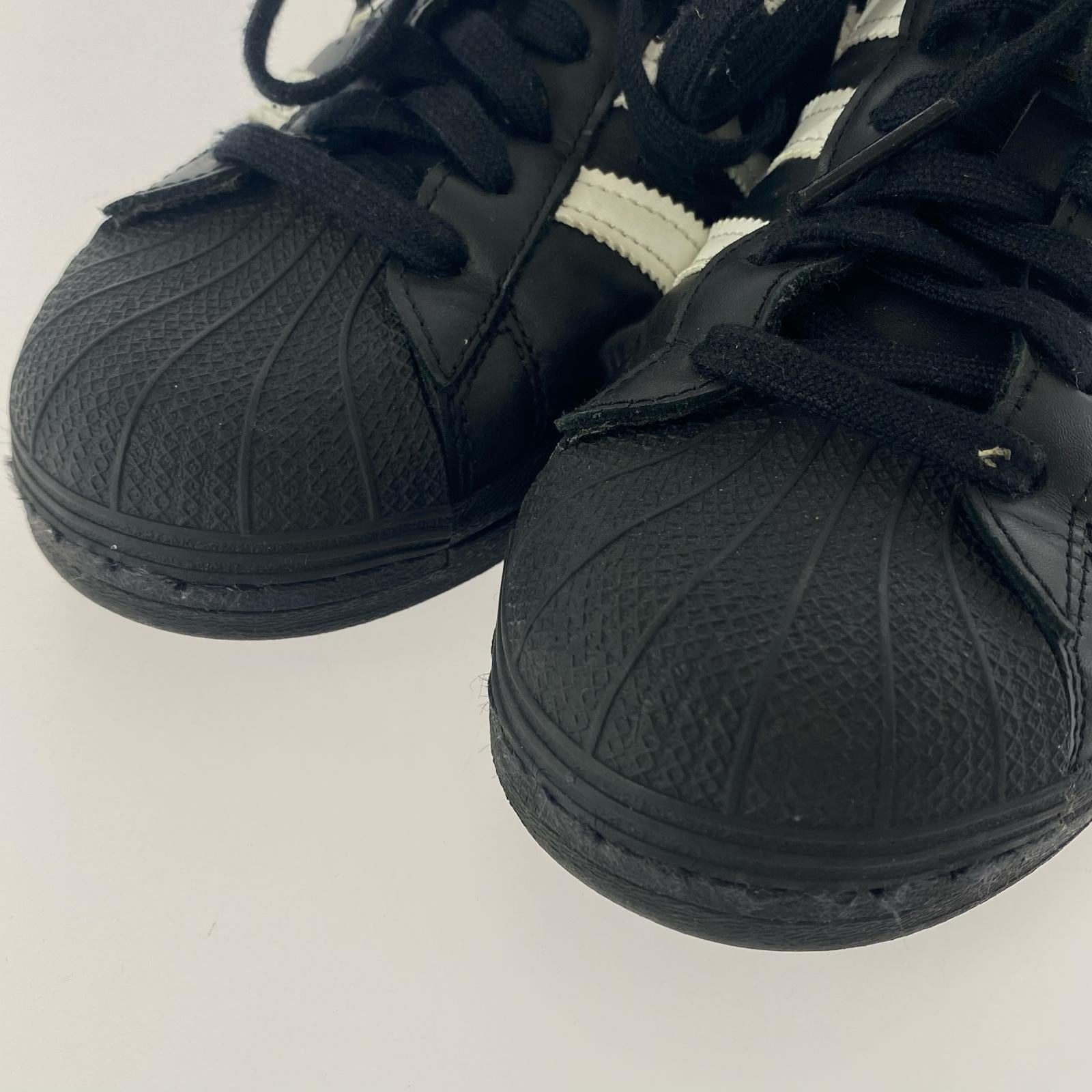 スニーカー adidas superstar 黒 (25) 25cm (US7 UK6 1/2 EU40) ブラック