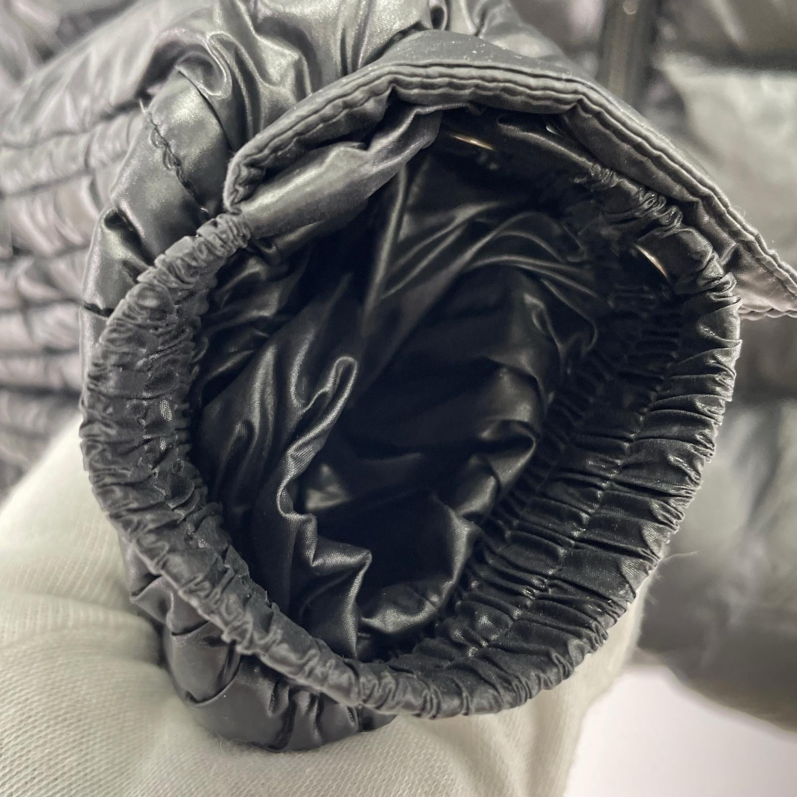 ダウンジャケット 23AW シャイニーナイロンダウンジャケット BELBO ブラック