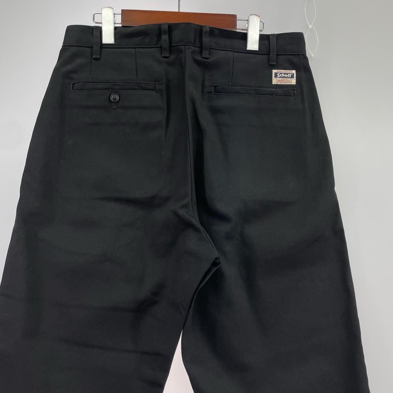 パンツ TC DOUBLE PLEATED WIDE PANTS L ブラック