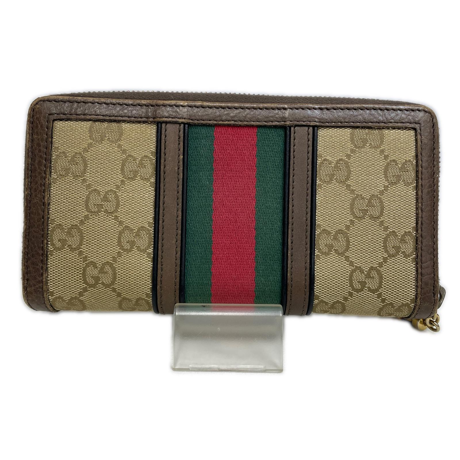 GUCCI/バンブータッセル/GGキャンバス/ラウンドジップ 353651