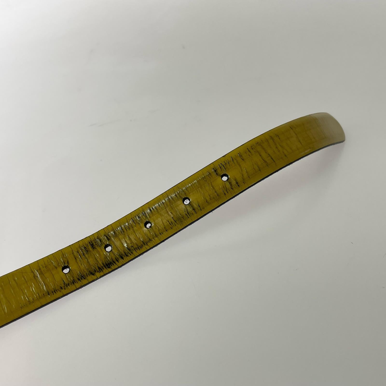 その他アクセサリー レザーベルト 黄 イエロー