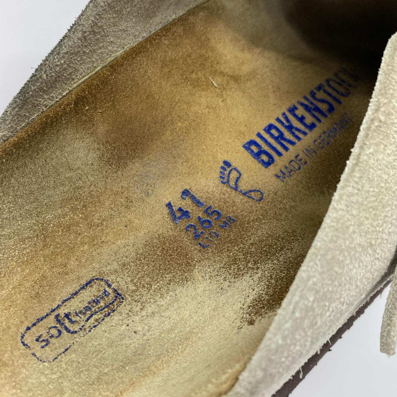 サンダル Boston VIBRAM スウェードクロッグ ベージュ (26.5) 26.5cm (US8 1/2 UK8 EU43) ベージュ