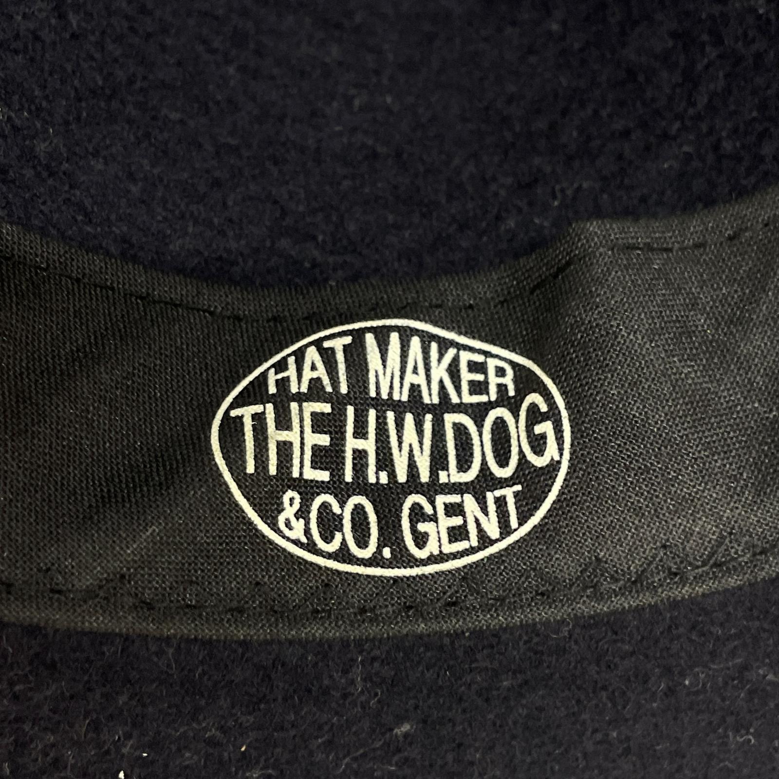 ハット THE H.W.DOG&CO. ウール 紺 38 ネイビー