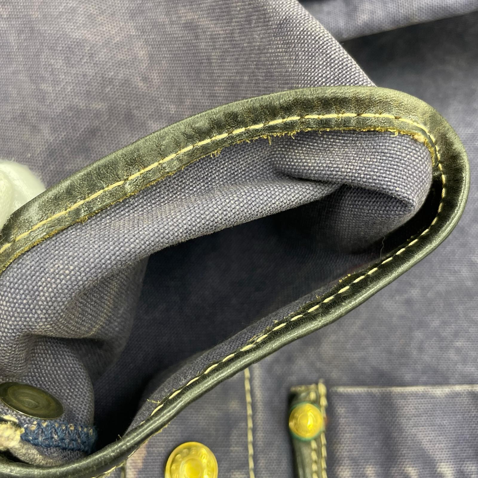 ジャケット レザーカバーオール NVY 36 ネイビー