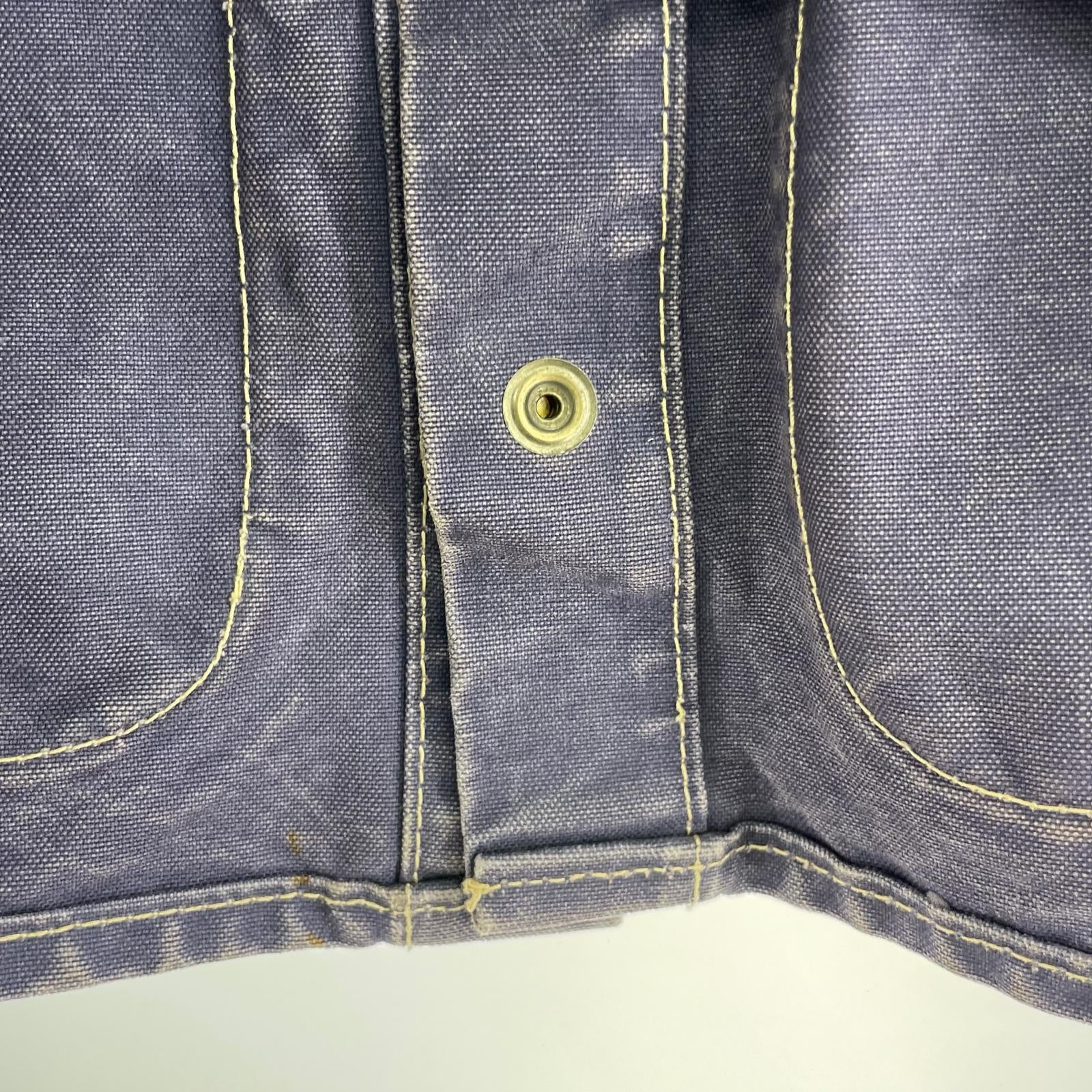 ジャケット レザーカバーオール NVY 36 ネイビー