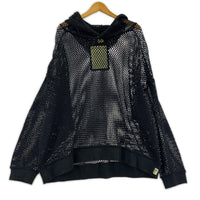 パーカー メッシュ 黒 (L) L ブラック