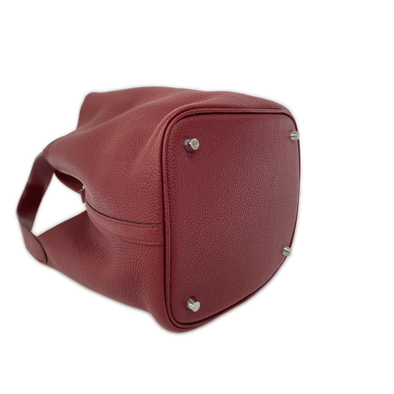 ハンドバッグ CESARE PACIOTTI 4US 4U aki& レザー ハンドバッグ 赤 レッド