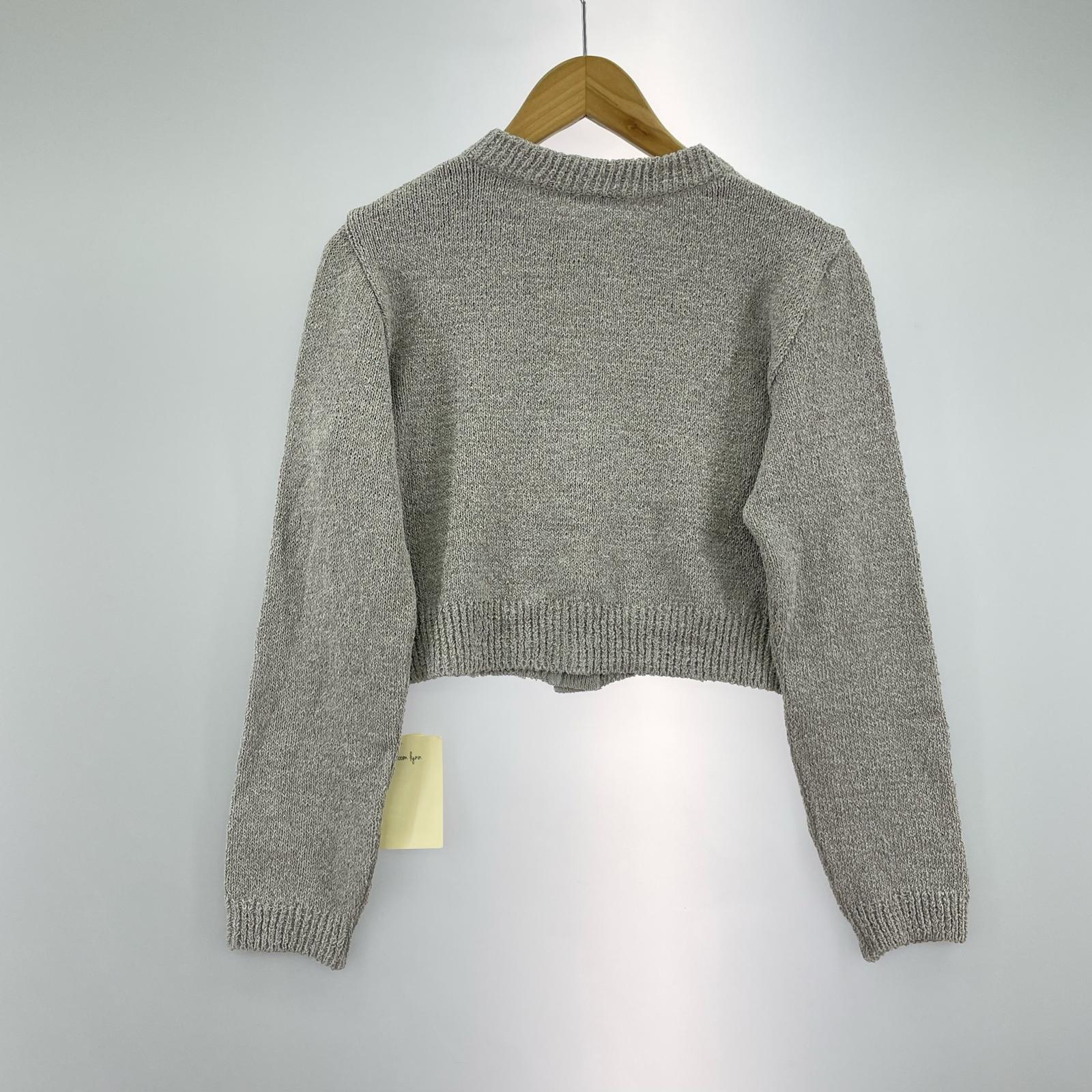 カーディガン sea room lynn PAPER KNIT BASIC グレー