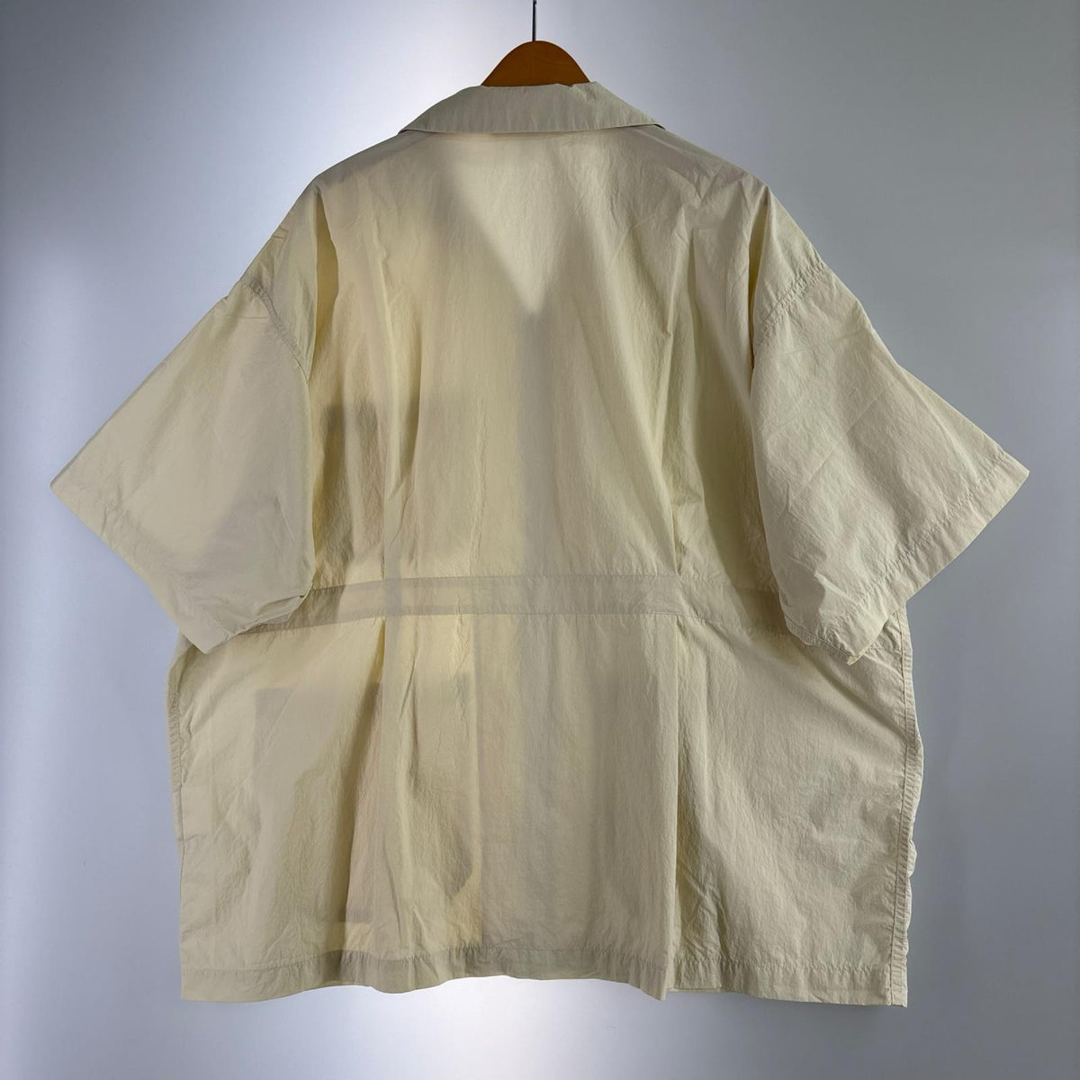 半袖シャツ ZIP UP S/S SHIRT WHITE SIZE:XL ホワイト